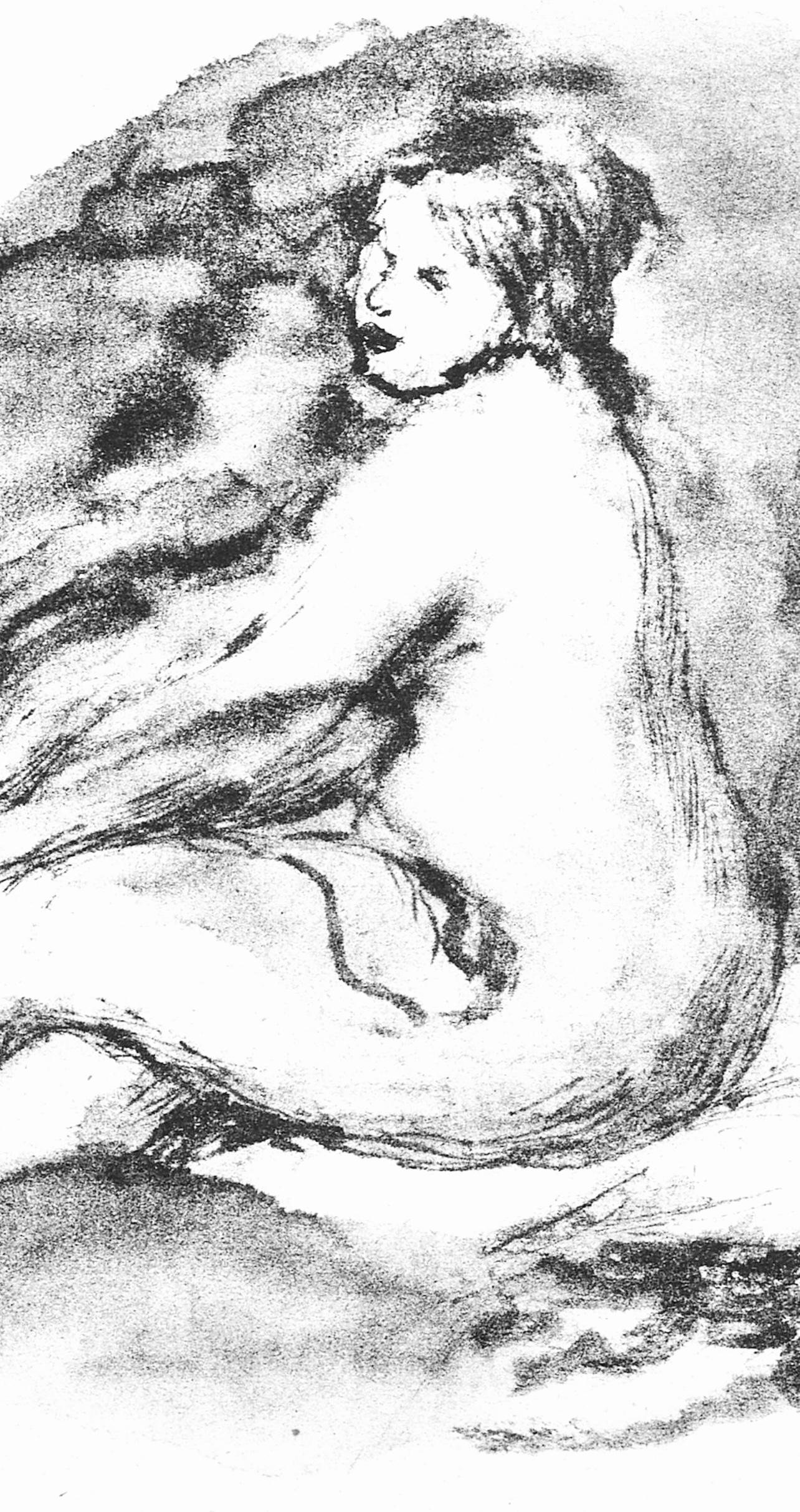 Renoir (tariff free*), Femme nue assisse, Les Lithographies de Renoir (after) - Print by Pierre-Auguste Renoir