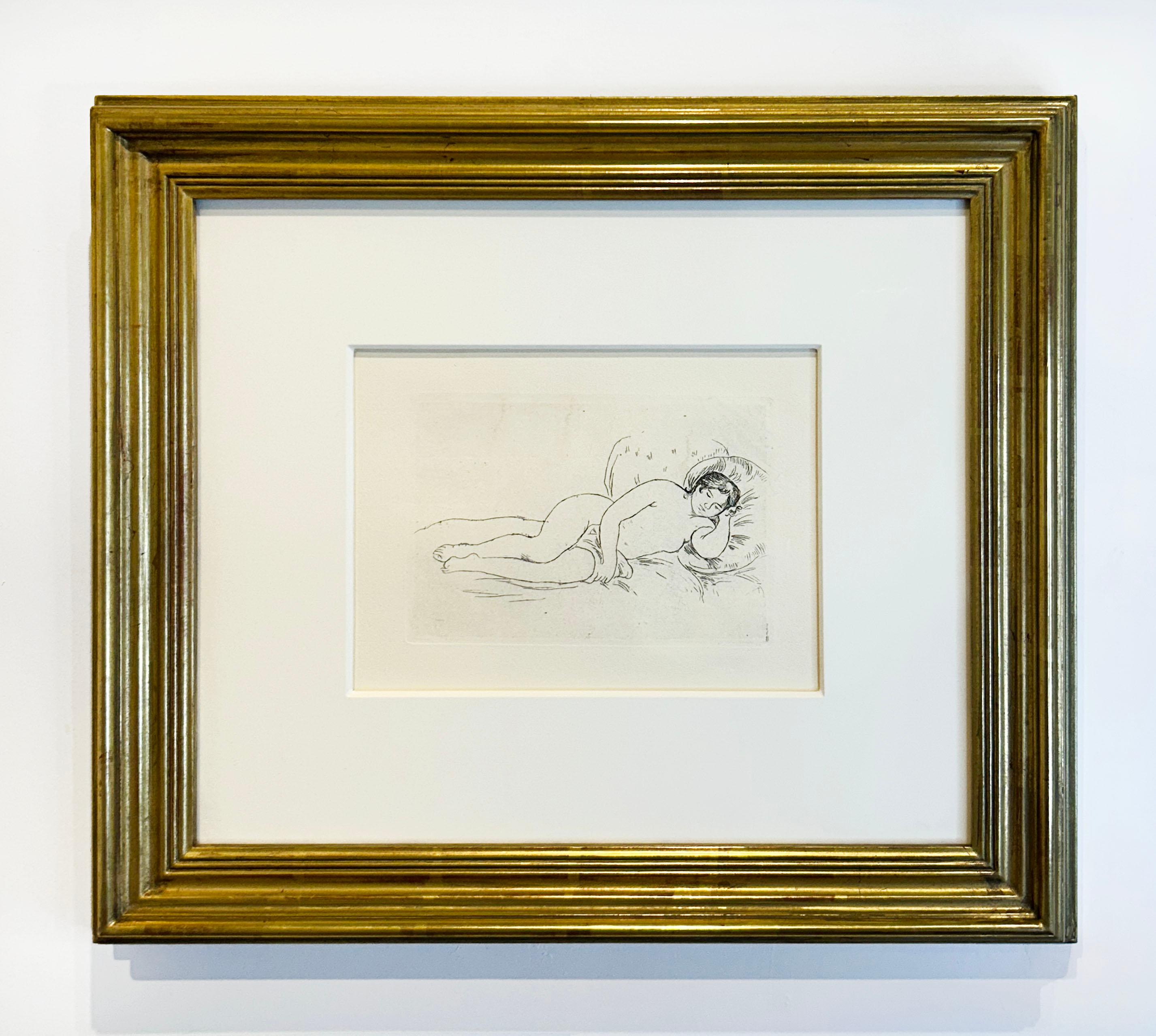 Renoir, Femme Nue Couchee - Impressionist Print by Pierre-Auguste Renoir