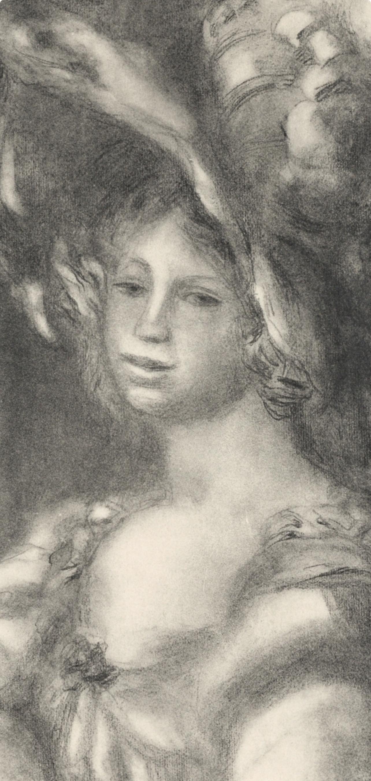 Renoir, Jeune femme en buste, Les Lithographies de Renoir (after) - Print by Pierre-Auguste Renoir