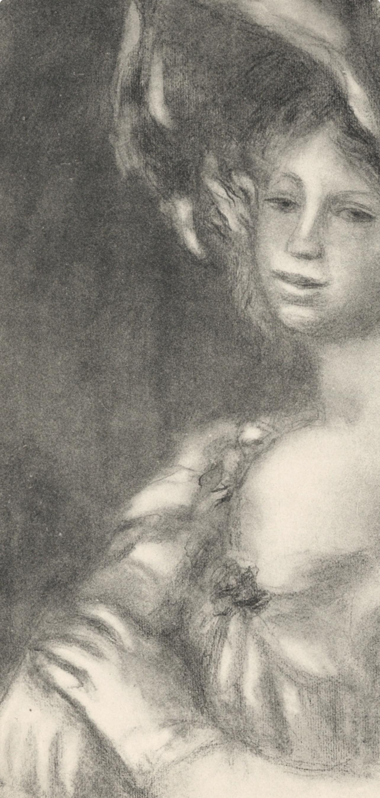 Renoir, Jeune femme en buste, Les Lithographies de Renoir (after) - Impressionist Print by Pierre-Auguste Renoir