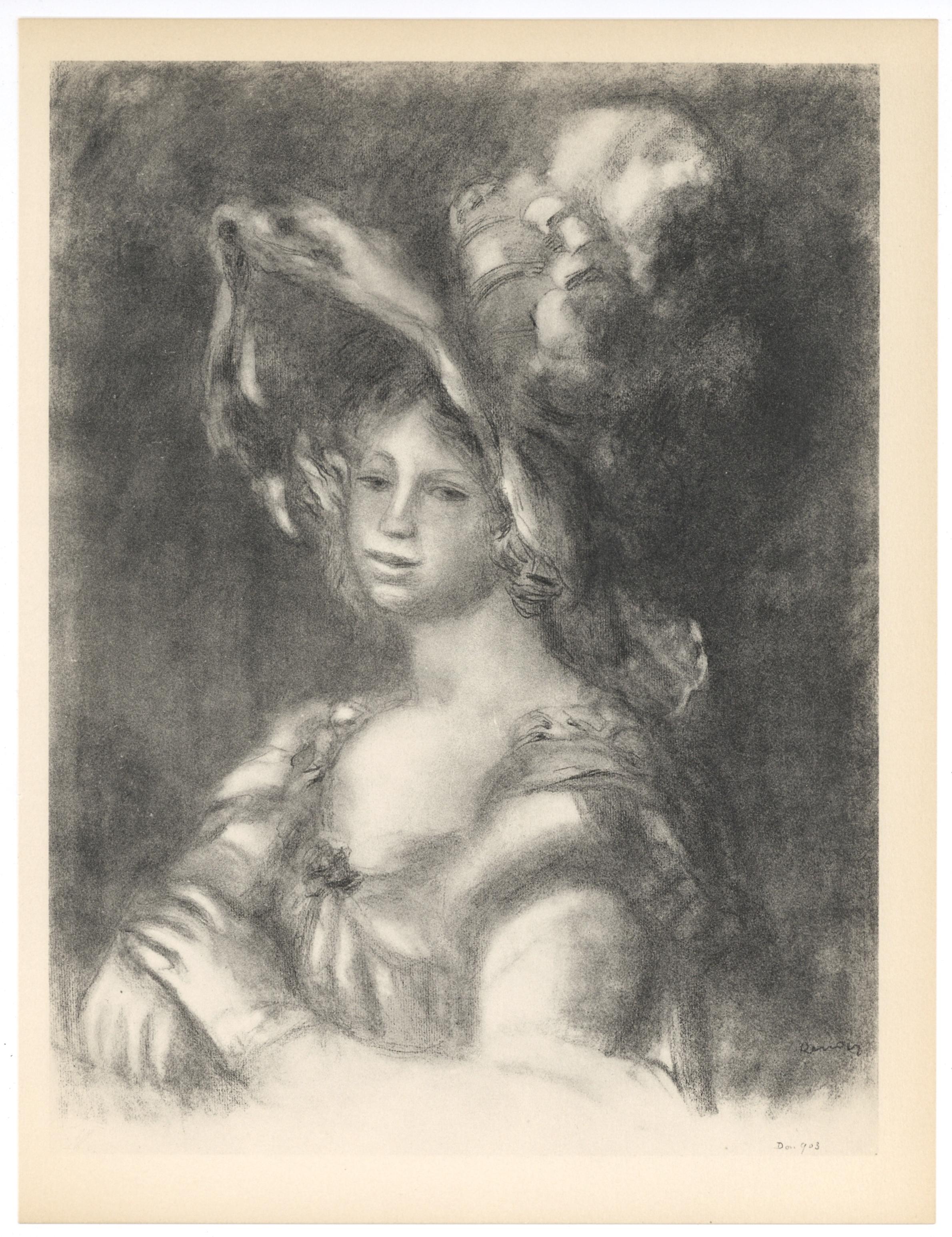 Medium: Lithograph on grand vélin Renage filigrané à la marque de l'éditeur paper.
Year: 1951
Paper Size: 12.5 x 9.5 inches; image size: 11.42 x 8.66 inches
Inscription: Signed in the plate and unnumbered, as issued
Notes: From the album, Les