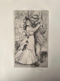 Renoir, "La Danse à la Campagne" etching c.1890