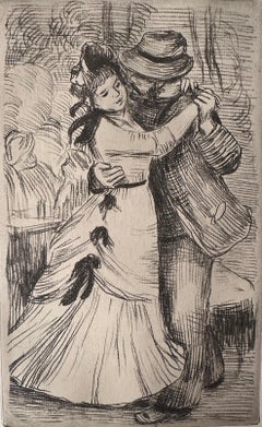Renoir, "La Danse à la Campagne" eau-forte c.1890