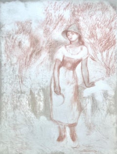 Renoir, La moissonneuse, Seize Aquarelles et Sanguines de Renoir (after)