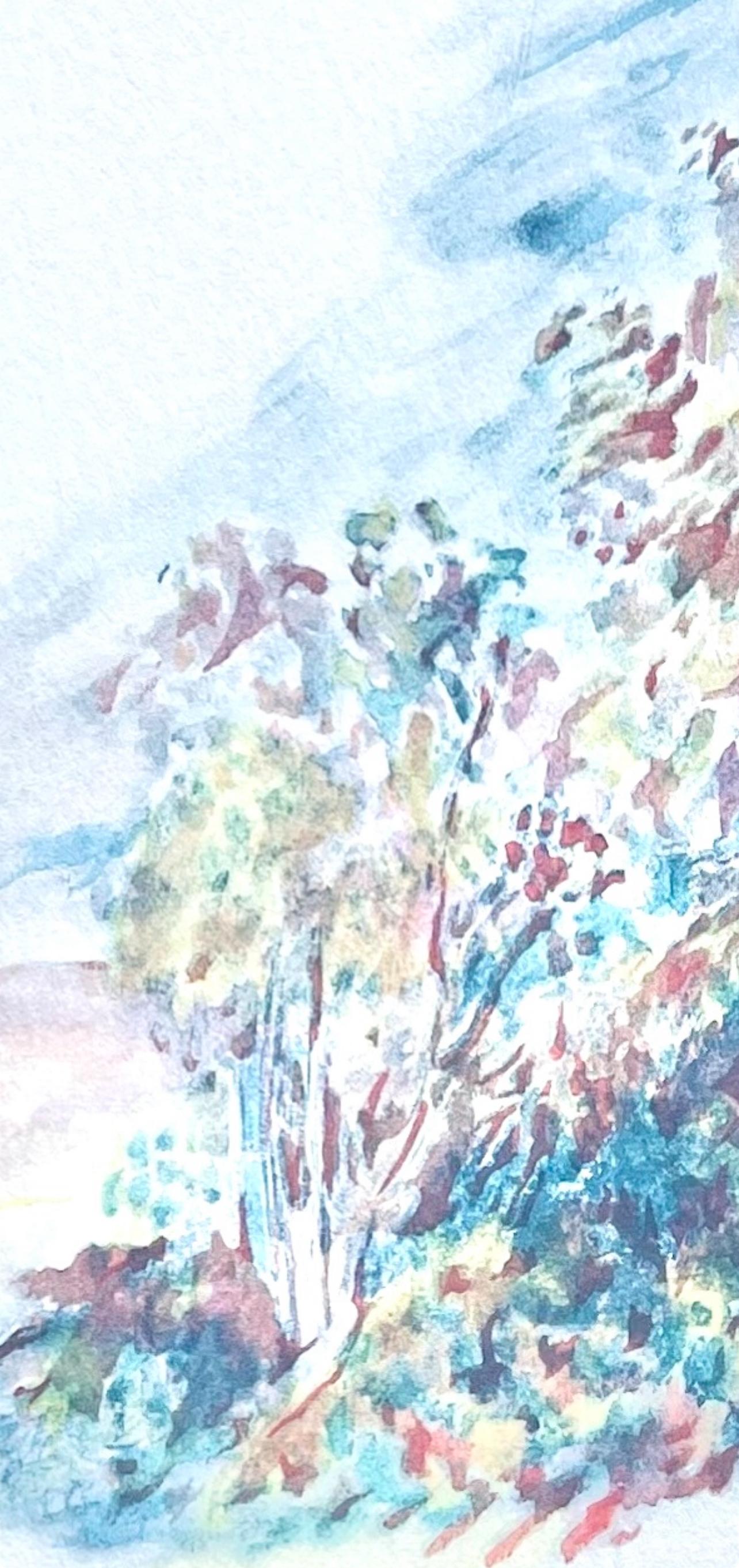 Renoir, L'arbre roux, Seize Aquarelles et Sanguines de Renoir (dopo) - Print Impressionismo di Pierre-Auguste Renoir