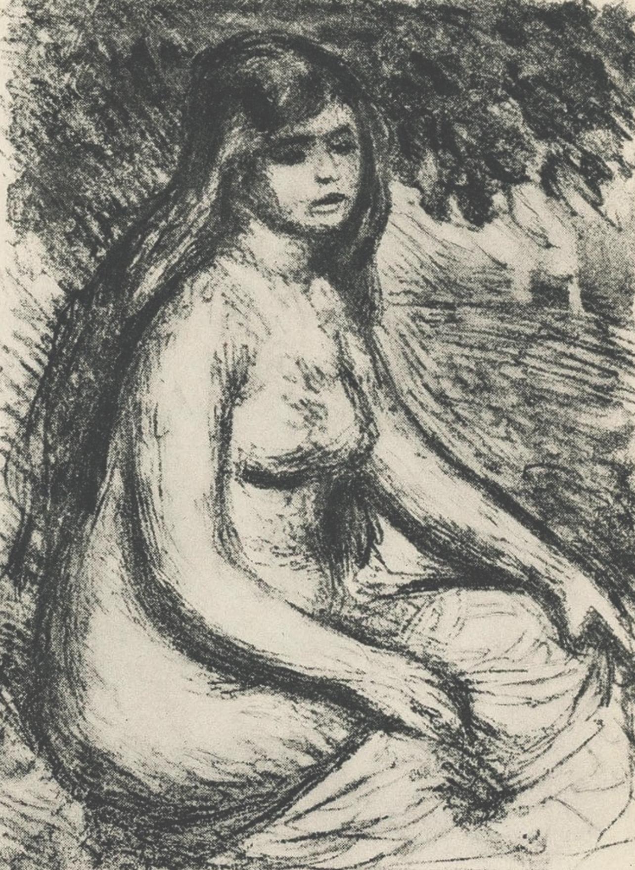Renoir, Le chapeau épinglé et La baigneuse, Les Lithographies de Renoir (after) - Print by Pierre-Auguste Renoir