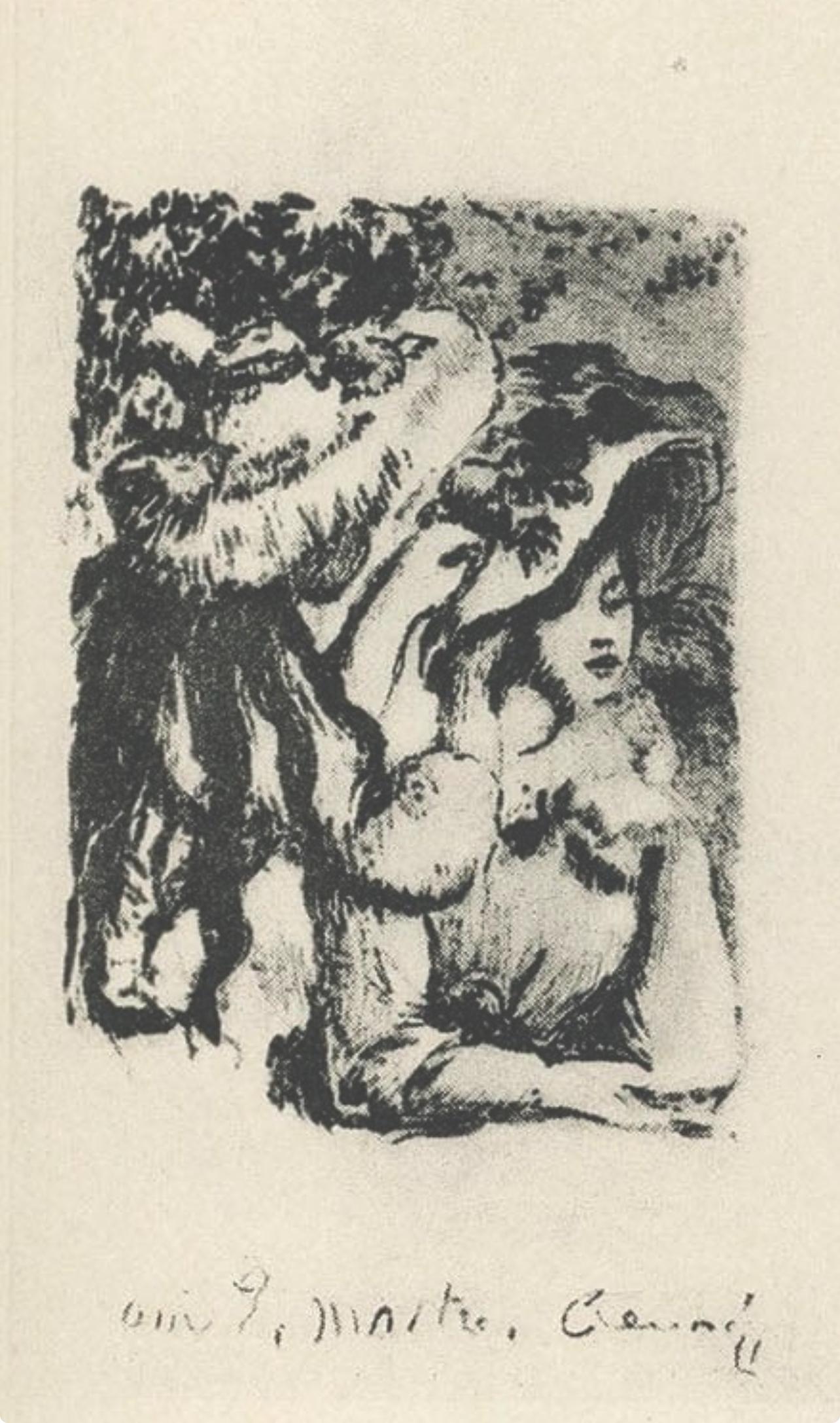 Renoir, Le chapeau épinglé et La baigneuse, Les Lithographies de Renoir (after) - Impressionist Print by Pierre-Auguste Renoir