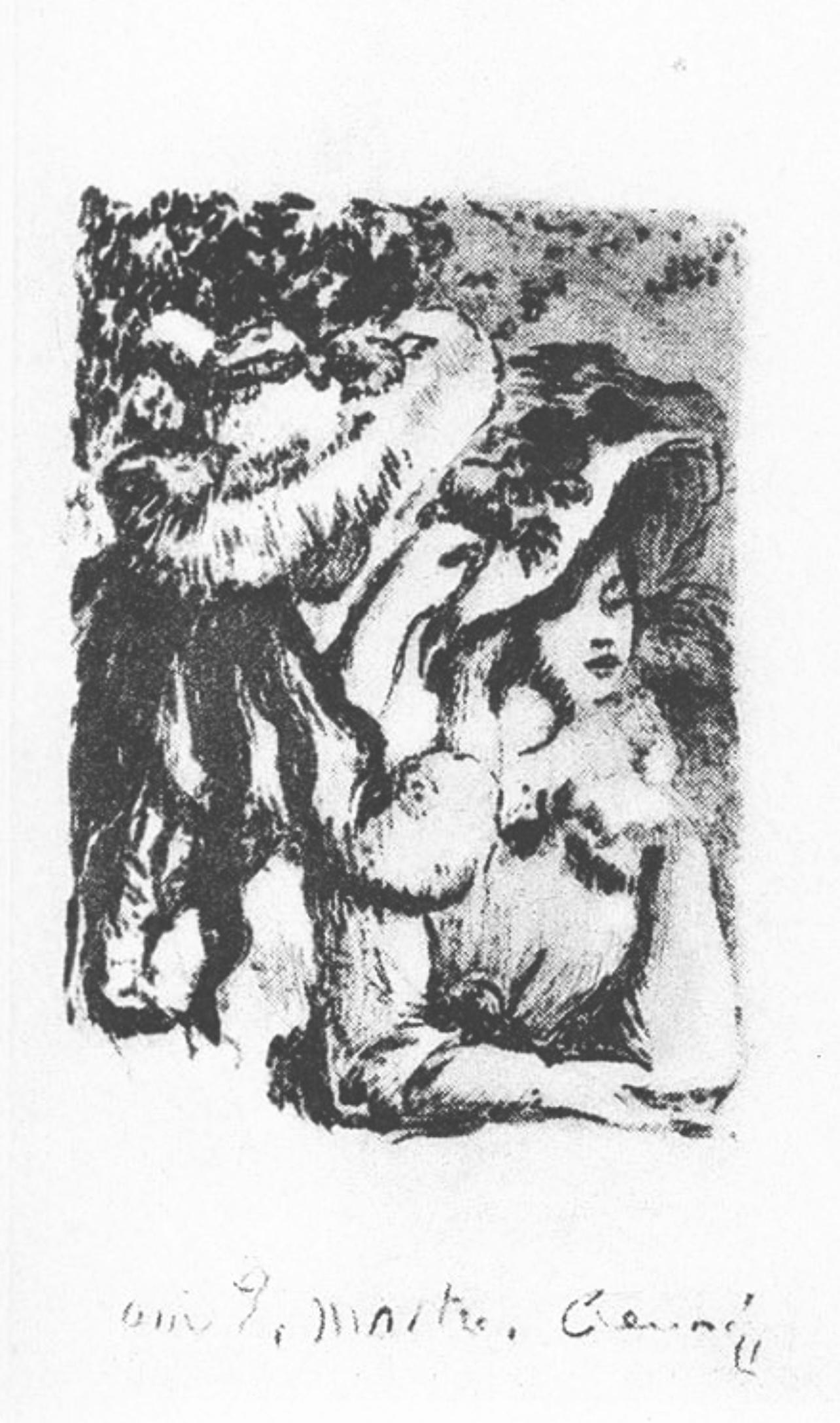 Renoir (tariff free*), Le chapeau épinglé et La baigneuse (after) - Impressionist Print by Pierre-Auguste Renoir