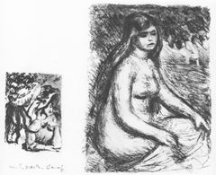 Renoir, Le chapeau épinglé et La baigneuse, Les Lithographies de Renoir (nach)