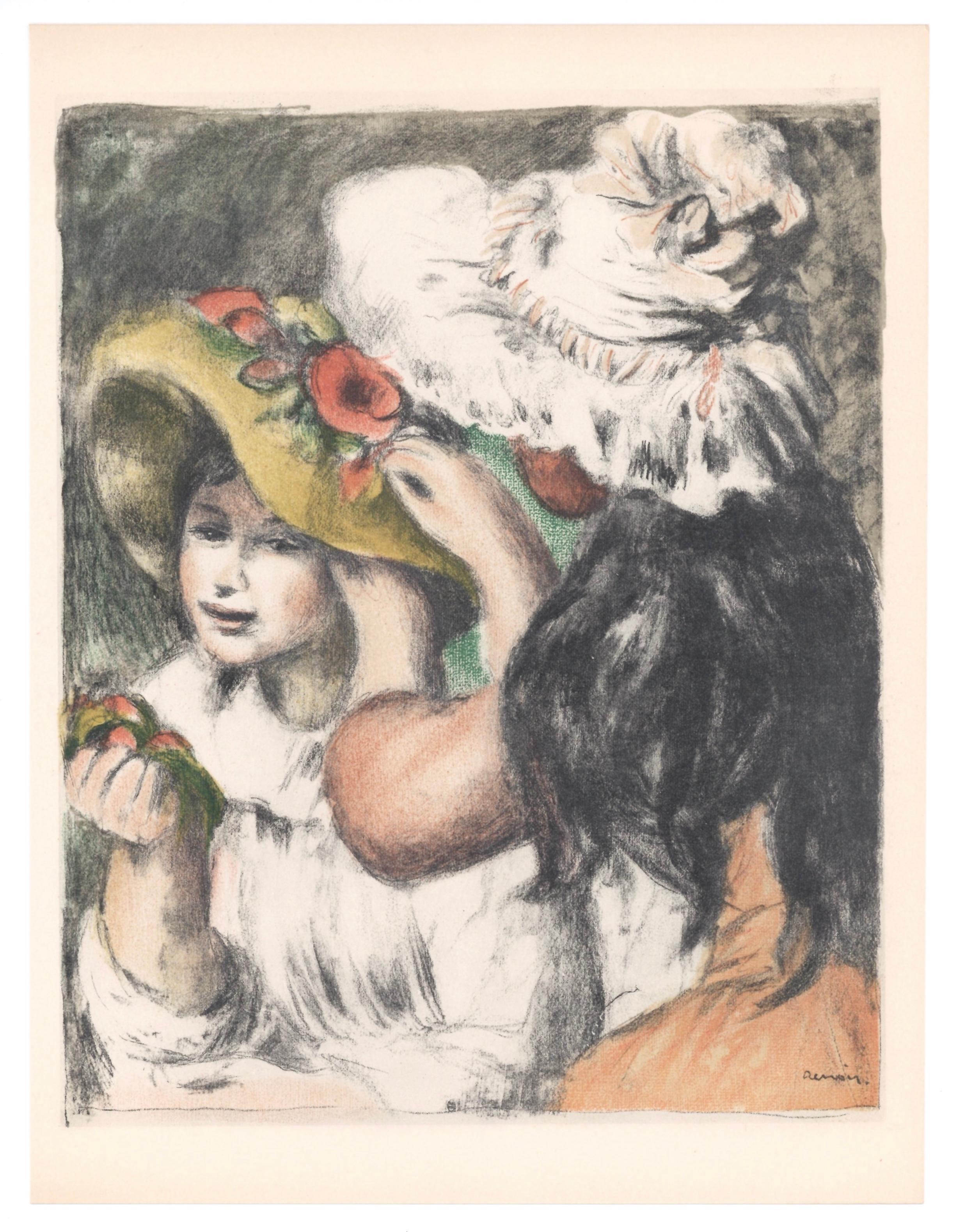 Lithographie sur grand vélin Renage filigrané à la marque de l'éditeur papier. Inscription : Signé dans la plaque et non numéroté, tel que publié. Taille du papier : 12,5 x 9,5 pouces ; taille de l'image : 11,02 x 8,66 pouces. Notes : D'après