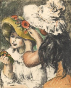 Renoir, Le chapeau épinglé, état en couleur, Les Lithographies de Renoir (after)