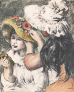 Renoir, Le chapeau épinglé, état en couleur, Les Lithographies de Renoir (nach)