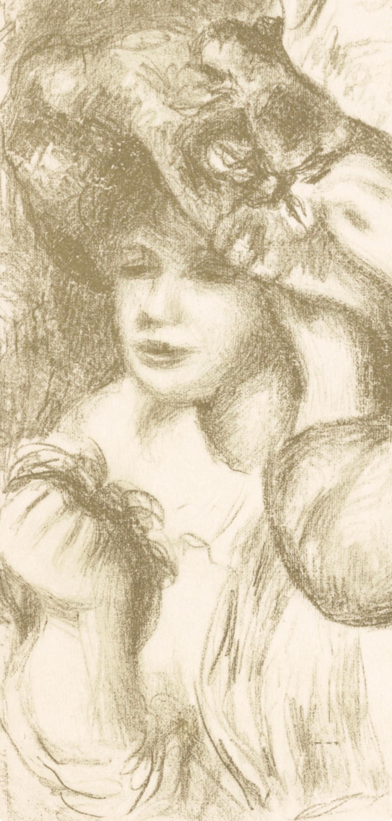 Renoir (tariff free*), Le chapeau épinglé, Les Lithographies de Renoir (after) - Print by Pierre-Auguste Renoir
