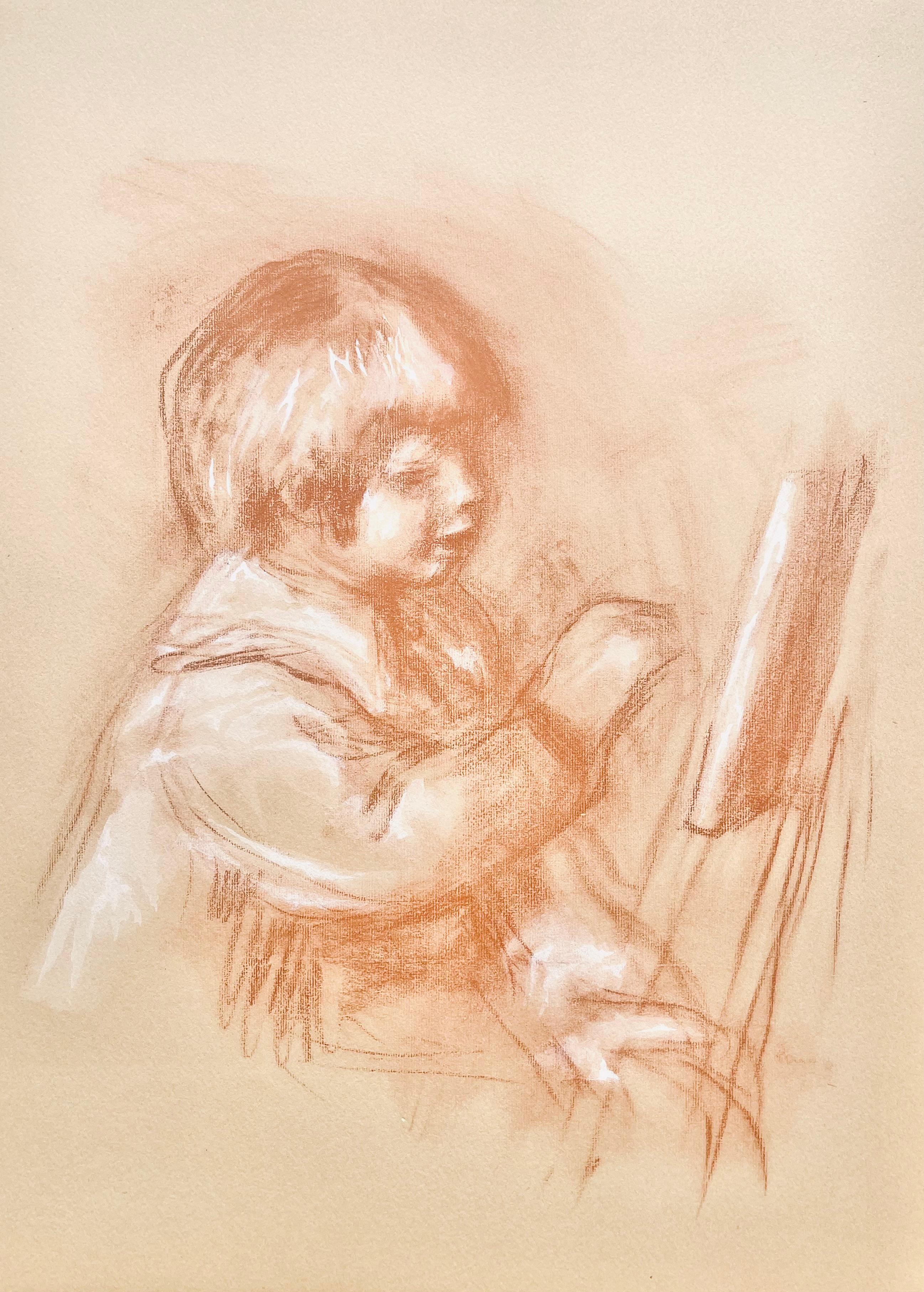 Medium: Lithograph and stencil on vélin d’Arches Johannot paper
Year: 1948
Paper Size: 15 x 10.75 inches
Inscription: Unsigned and unnumbered, as issued
Notes: From the folio, Seize Aquarelles et Sanguines de Renoir, 1948. Published by Éditions des