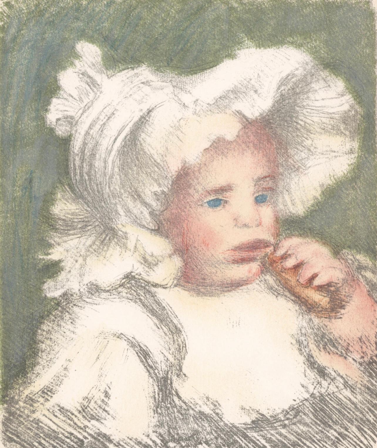 Renoir (tariff free*), L’Enfant au biscuit, Les Lithographies de Renoir (after) - Print by Pierre-Auguste Renoir
