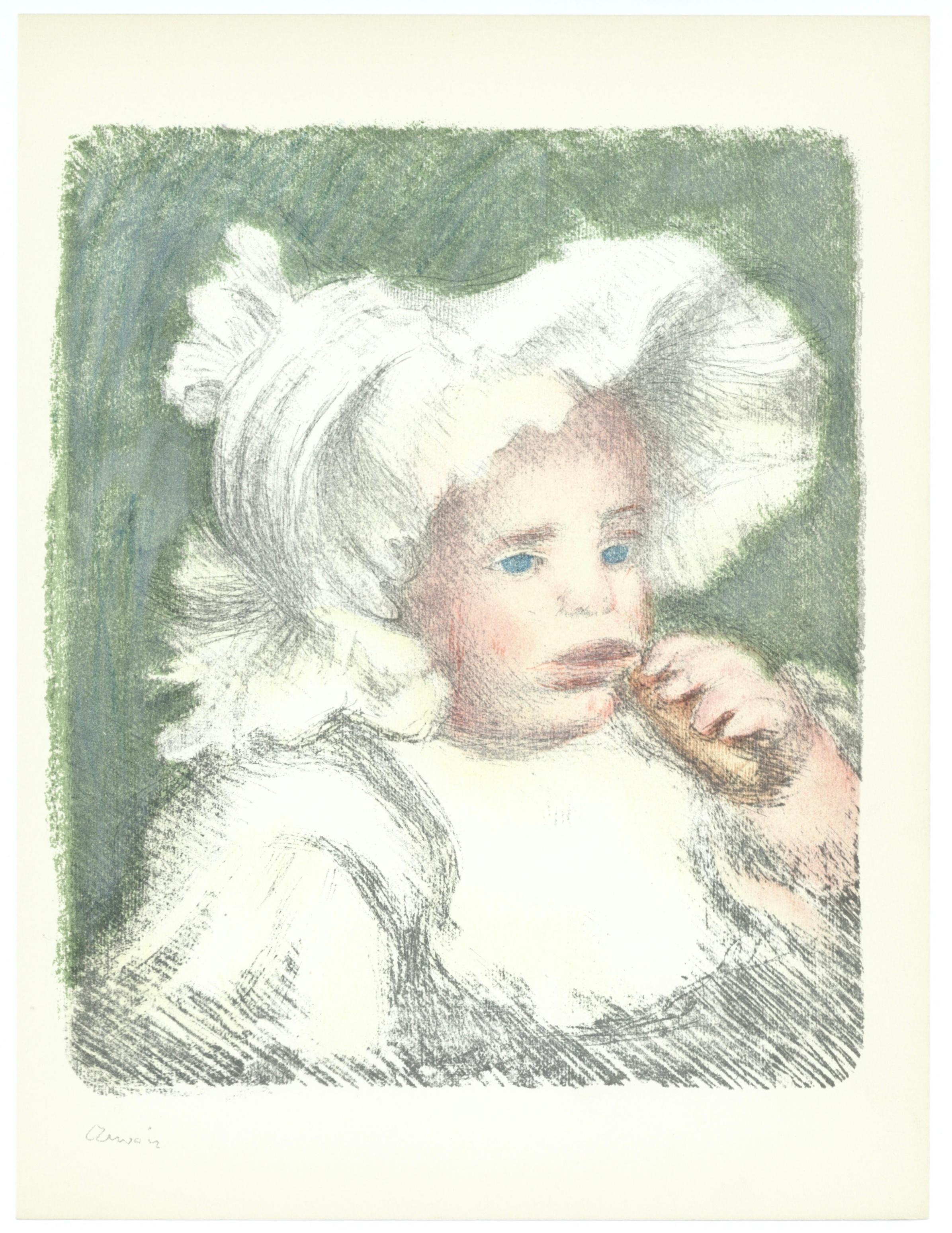 Renoir (tariff free*), L’Enfant au biscuit, Les Lithographies de Renoir (after) For Sale 1
