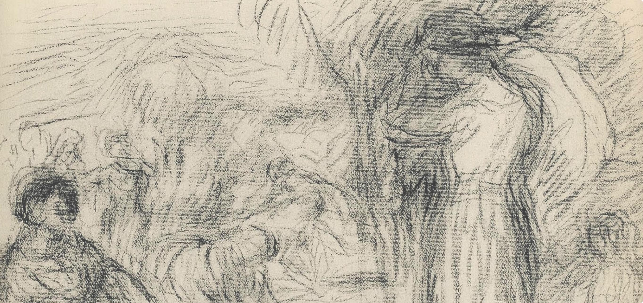 Renoir, Les Laveuses, Les Lithographies de Renoir (dopo) - Print di Pierre-Auguste Renoir