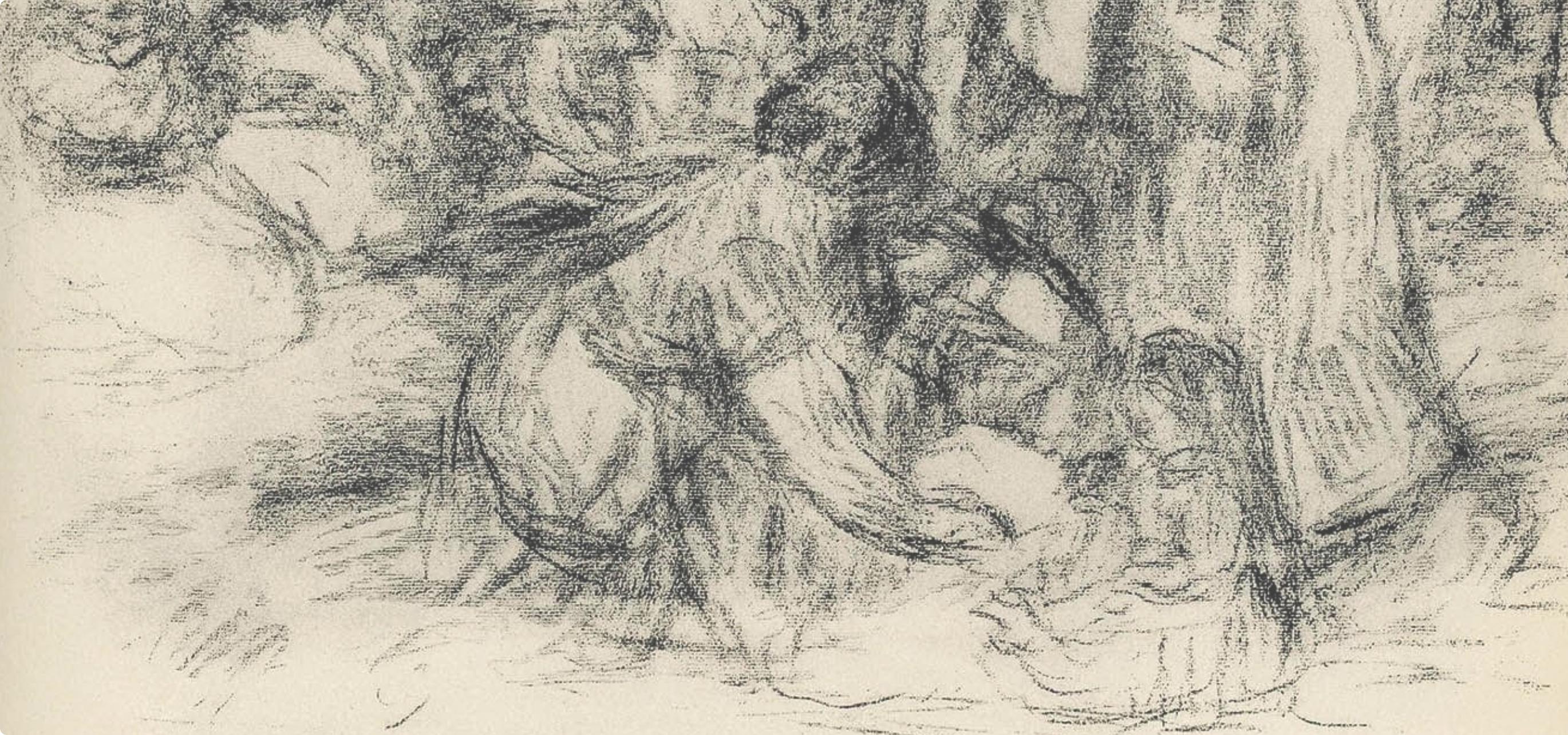 Renoir, Les Laveuses, Les Lithographies de Renoir (after) - Impressionist Print by Pierre-Auguste Renoir