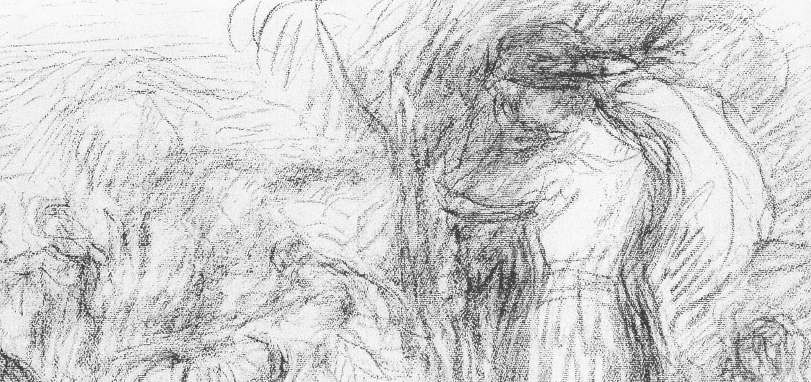 Renoir (tariff free*), Les Laveuses, Les Lithographies de Renoir (after) - Beige Figurative Print by Pierre-Auguste Renoir