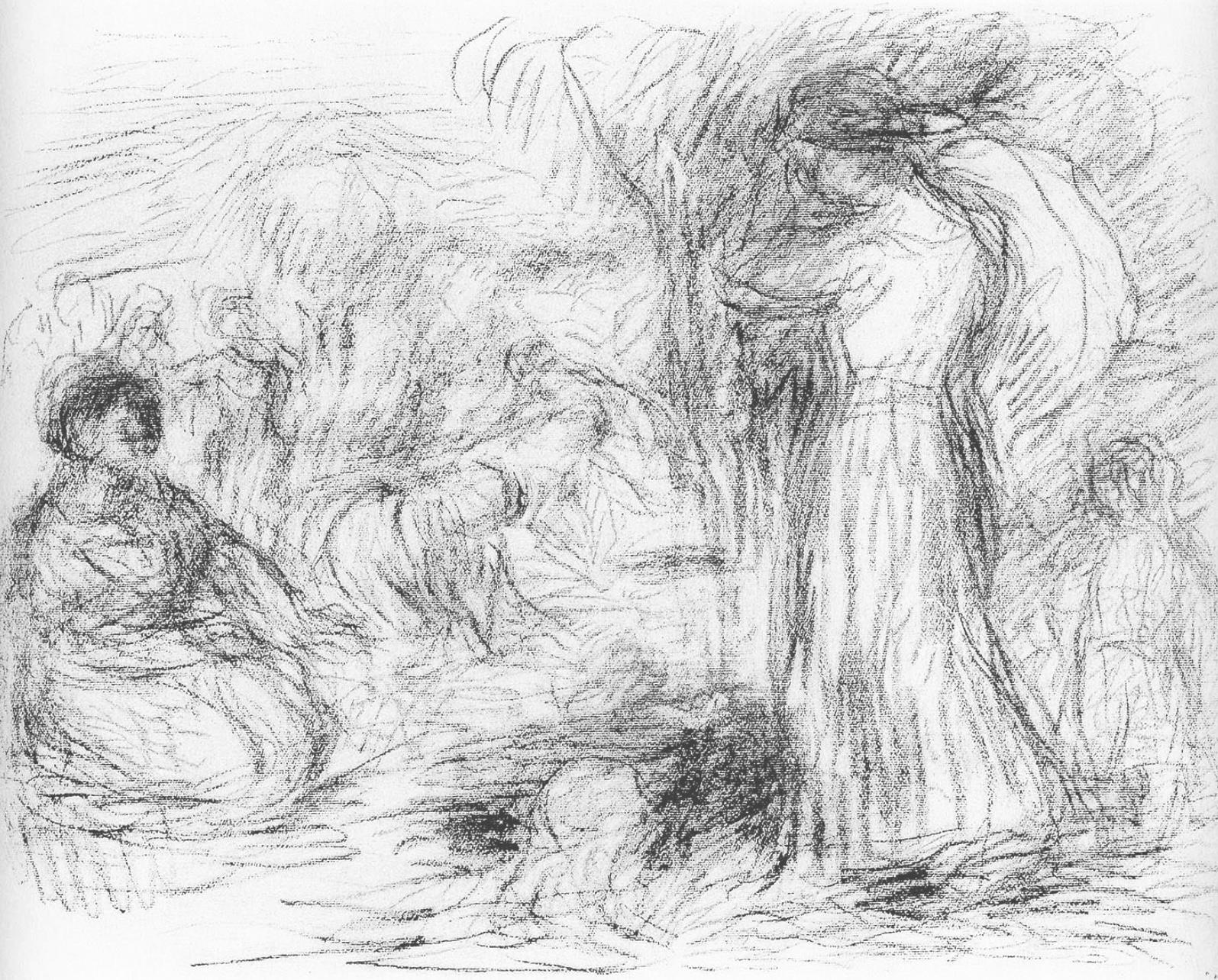 Renoir, Les Laveuses, Les Lithographies de Renoir (after)