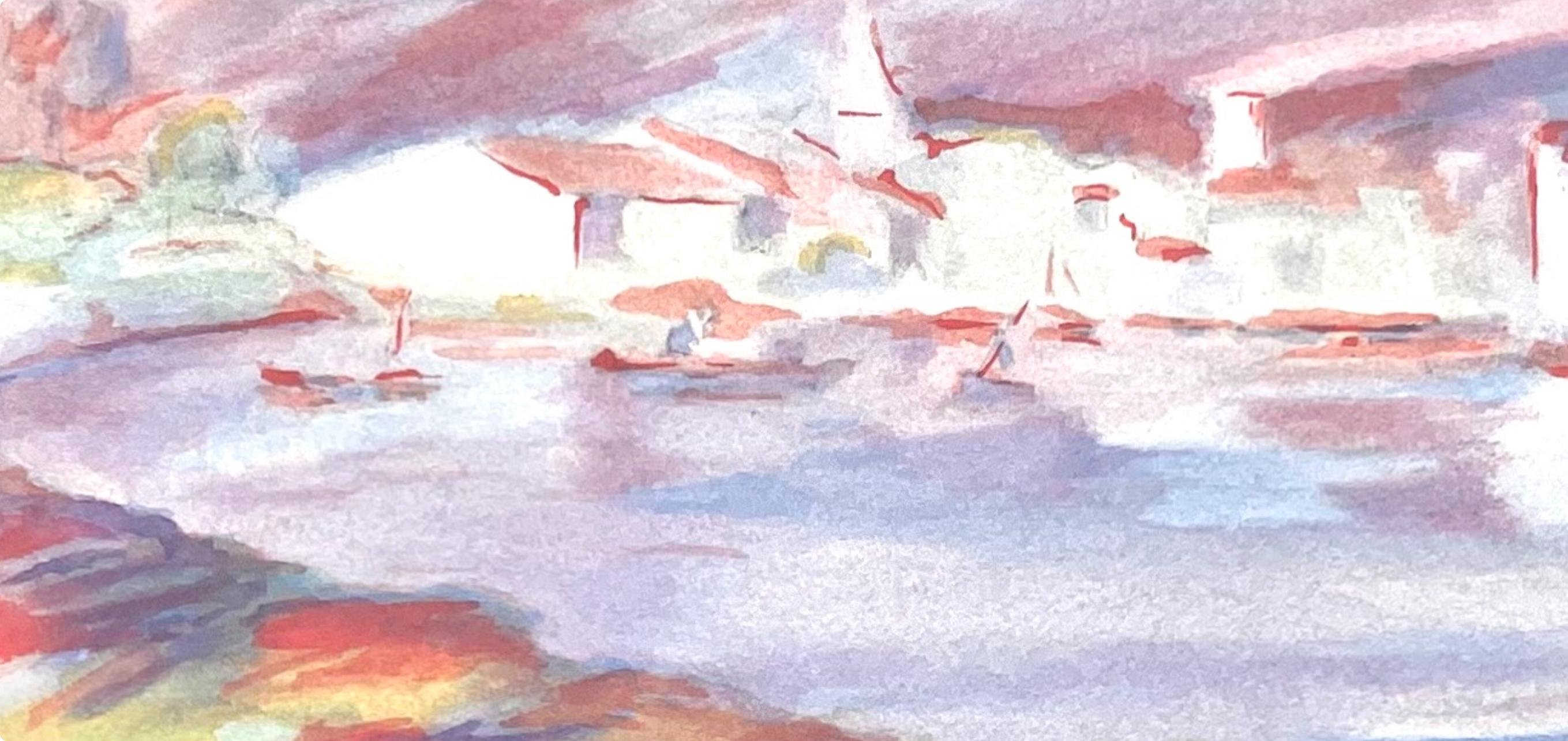 Renoir, Les Martigues, Seize Aquarelles et Sanguines de Renoir (después) - Print Impresionista de Pierre-Auguste Renoir