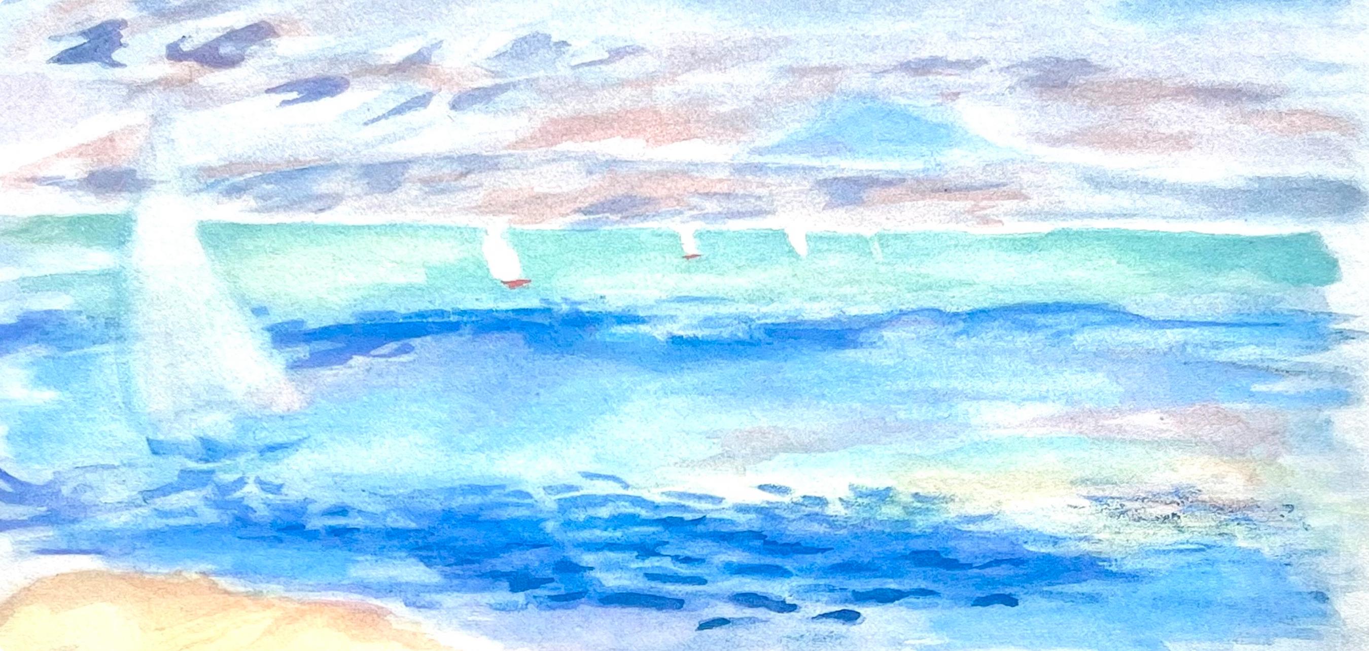 Marin, Seize Aquarelles et Sanguines de Renoir (dopo) - Print di Pierre-Auguste Renoir