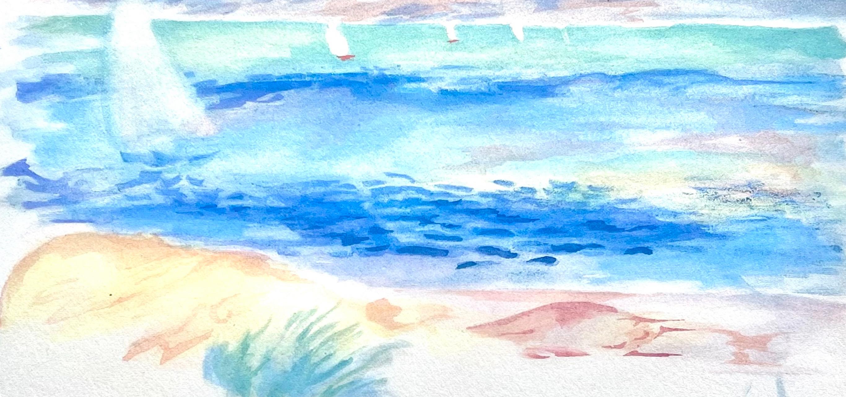 Marin, Seize Aquarelles et Sanguines de Renoir (dopo) - Print Impressionismo di Pierre-Auguste Renoir