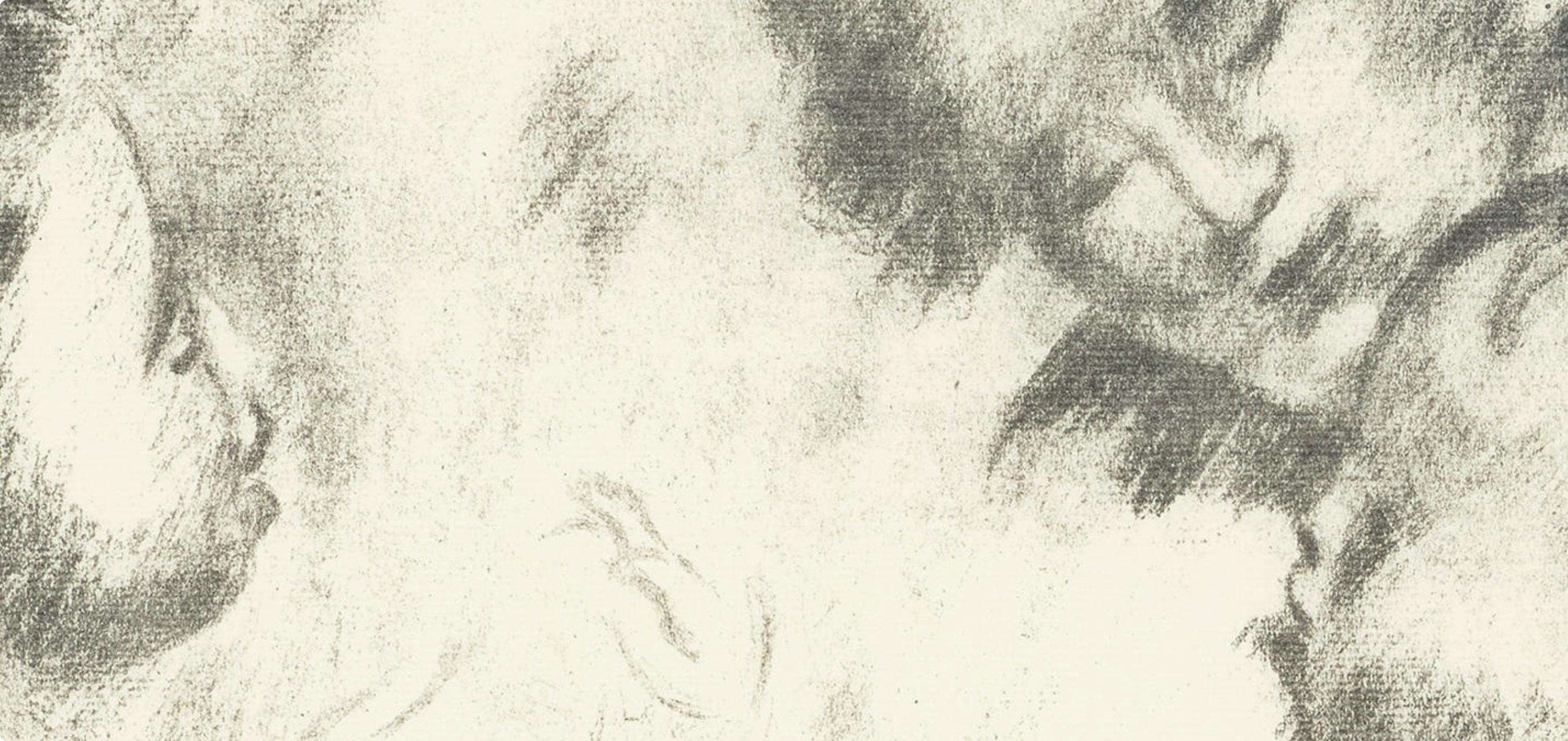 Renoir, Mere et enfants, Les Lithographies de Renoir (after) - Beige Landscape Print by Pierre-Auguste Renoir