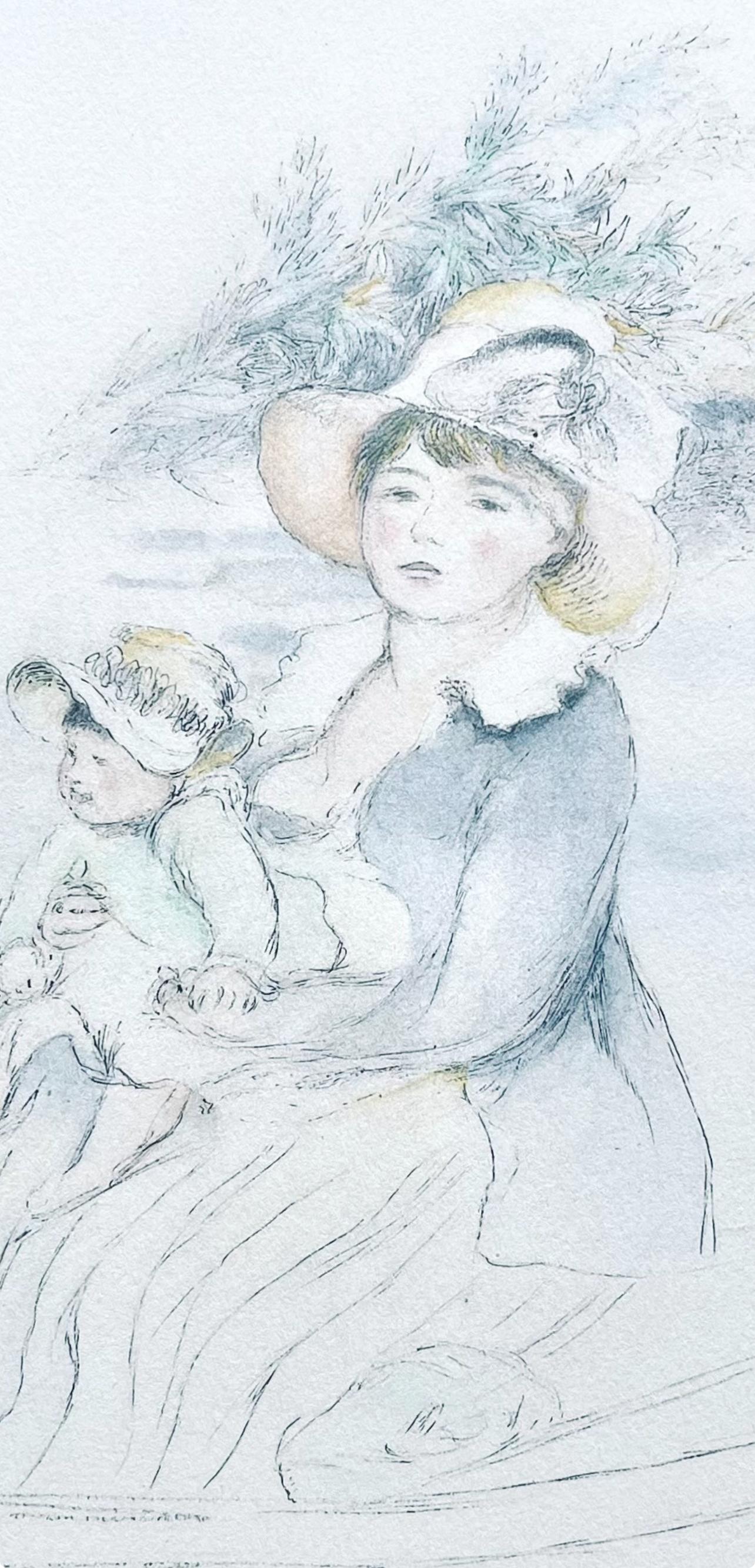 Renoir, Mme Renoir et Pierre, Seize Aquarelles et Sanguines de Renoir (after) - Print by Pierre-Auguste Renoir