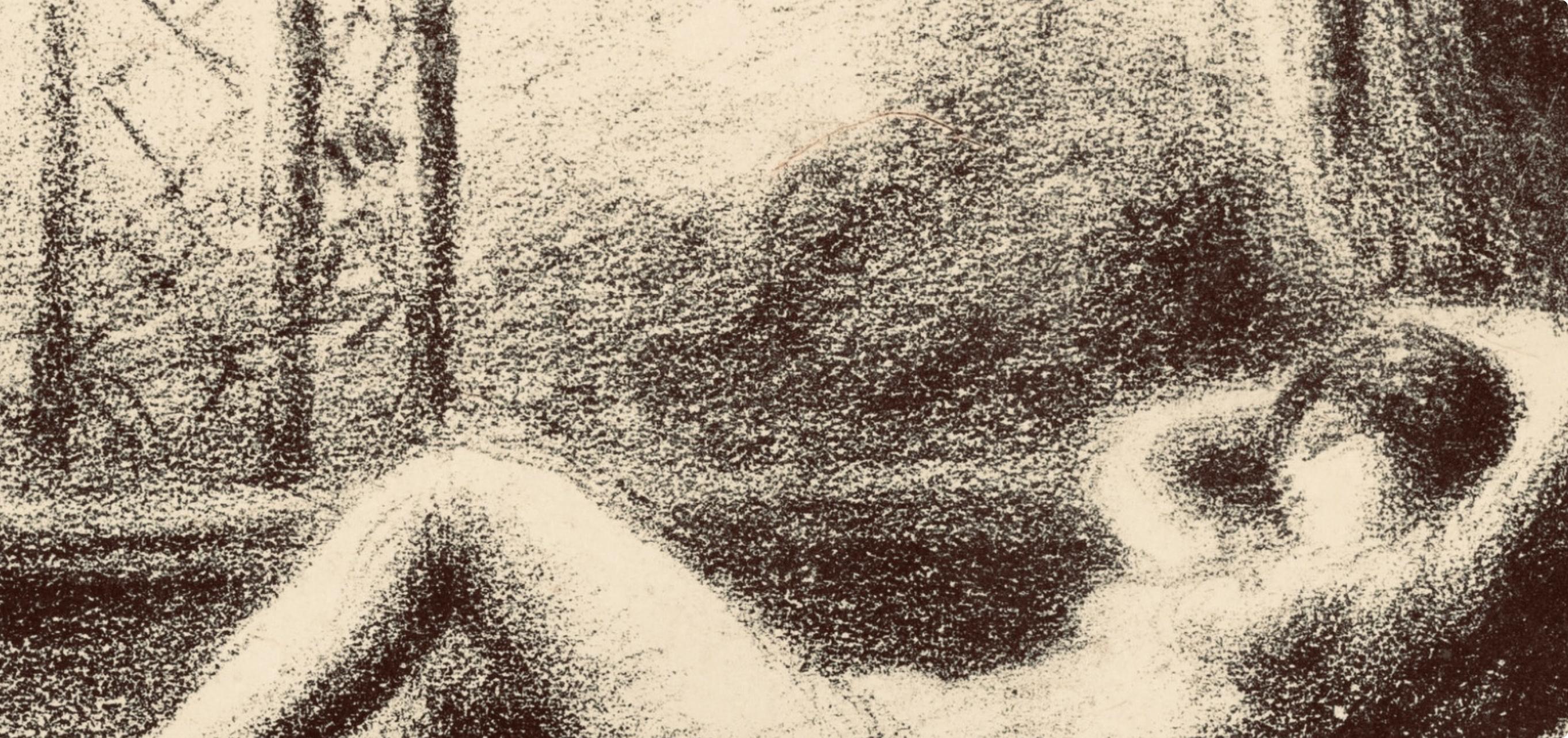 Renoir, Odalisque, Les Lithographies de Renoir (after) - Beige Figurative Print by Pierre-Auguste Renoir