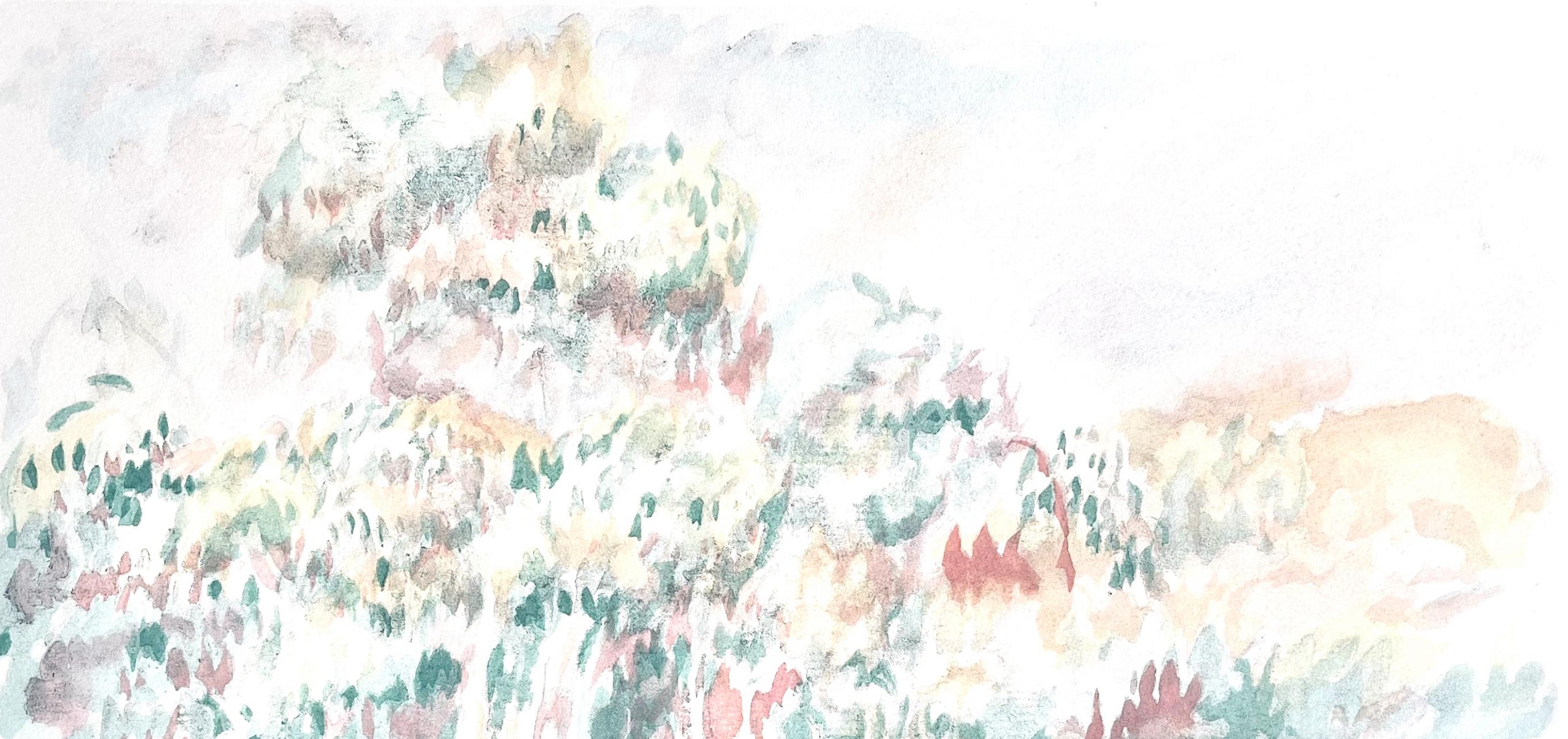 Renoir, Paysage, Seize Aquarelles et Sanguines de Renoir (dopo) - Print Impressionismo di Pierre-Auguste Renoir