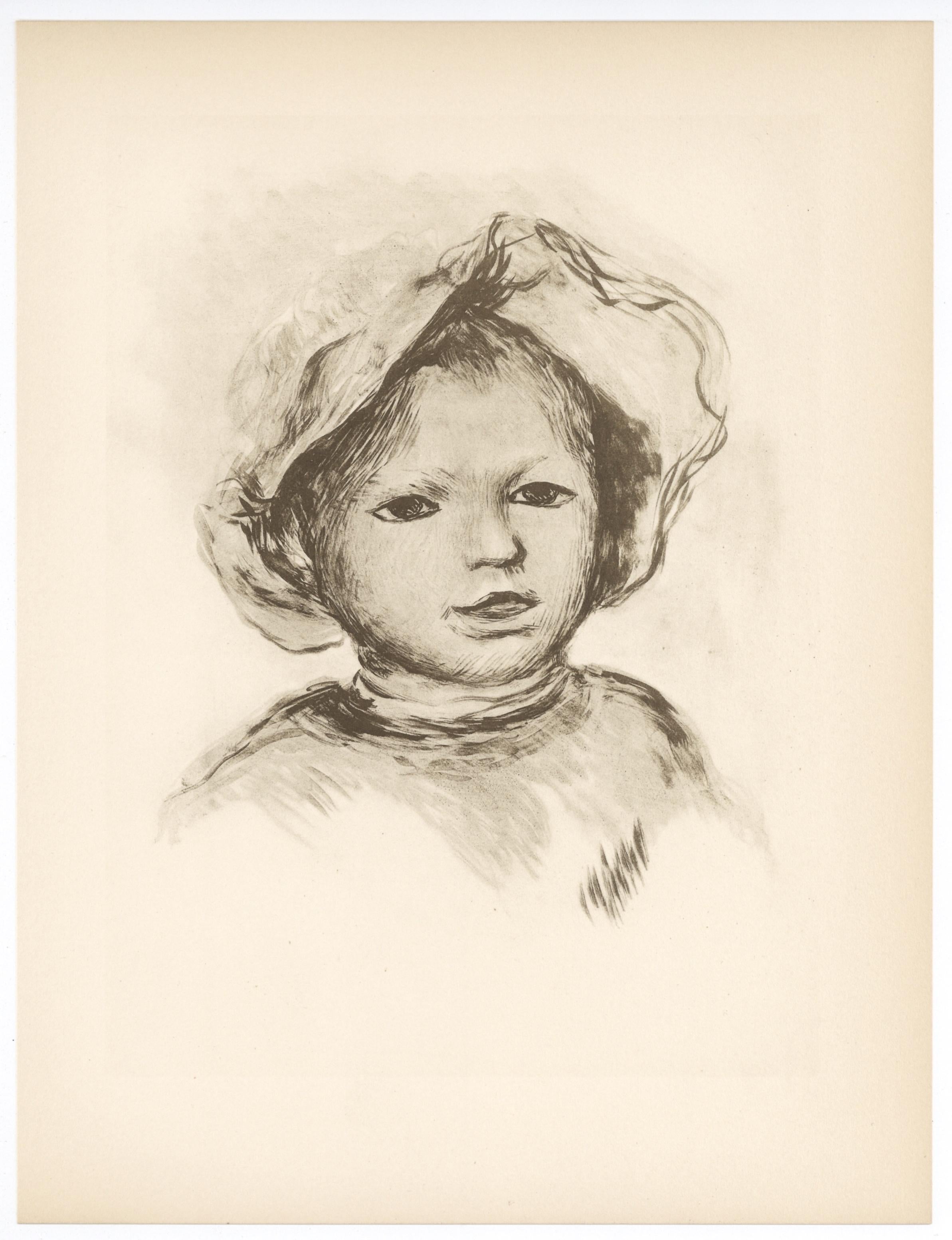 Lithographie auf Grand Vélin Renage filigrané à la marque de l'éditeur Papier. Beschriftung: Unsigniert und nicht nummeriert, wie ausgegeben. Papiergröße: 12,5 x 9,5 Zoll; Bildgröße: 8,66 x 7,48 Zoll. Anmerkungen: Aus dem Album, Les Lithographies de