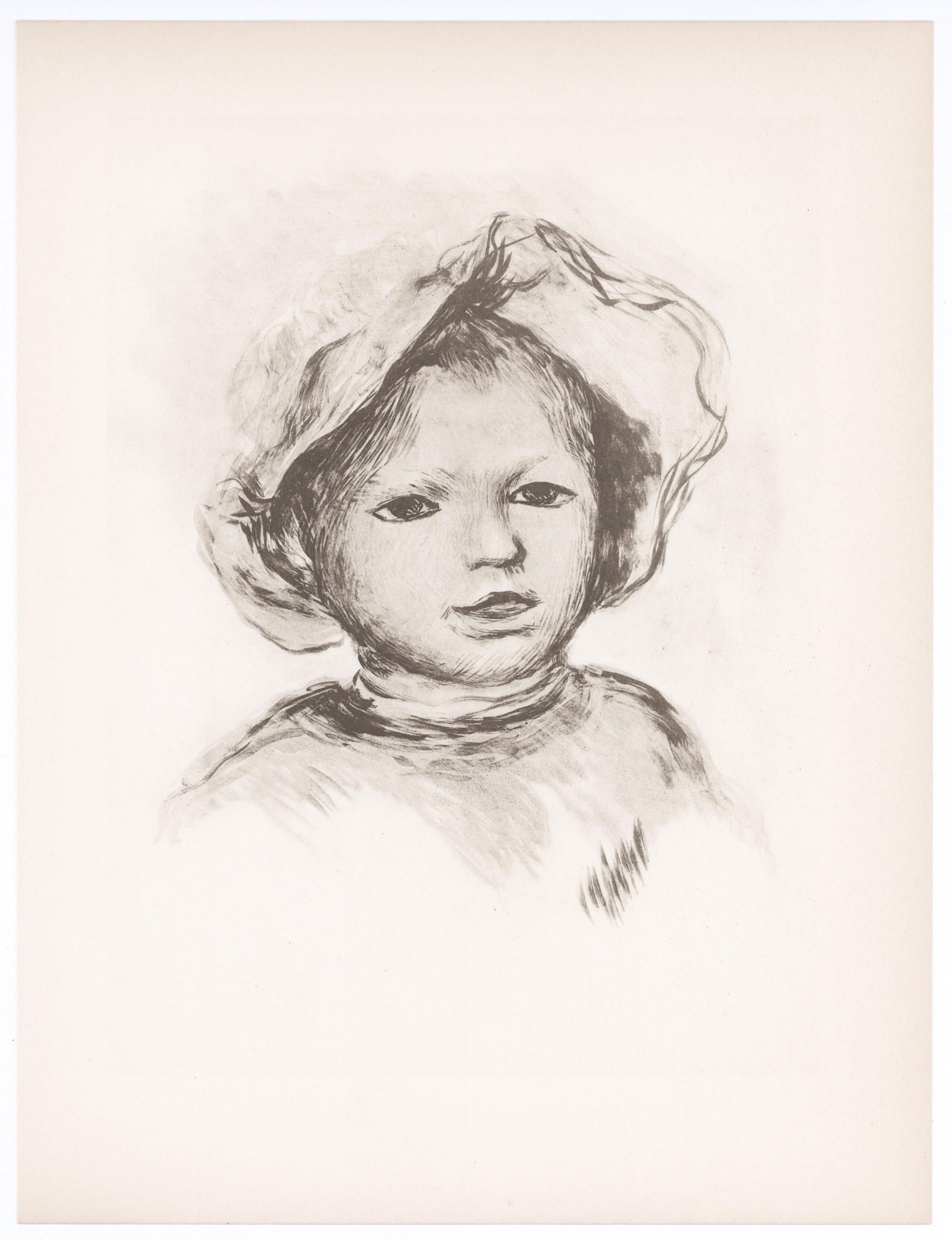 Lithograph on grand vélin Renage filigrané à la marque de l'éditeur paper. Inscription: Unsigned and unnumbered, as issued. Paper Size: 12.5 x 9.5 inches; image size: 8.66 x 7.48 inches. Notes: From the album, Les Lithographies de Renoir, 1951.