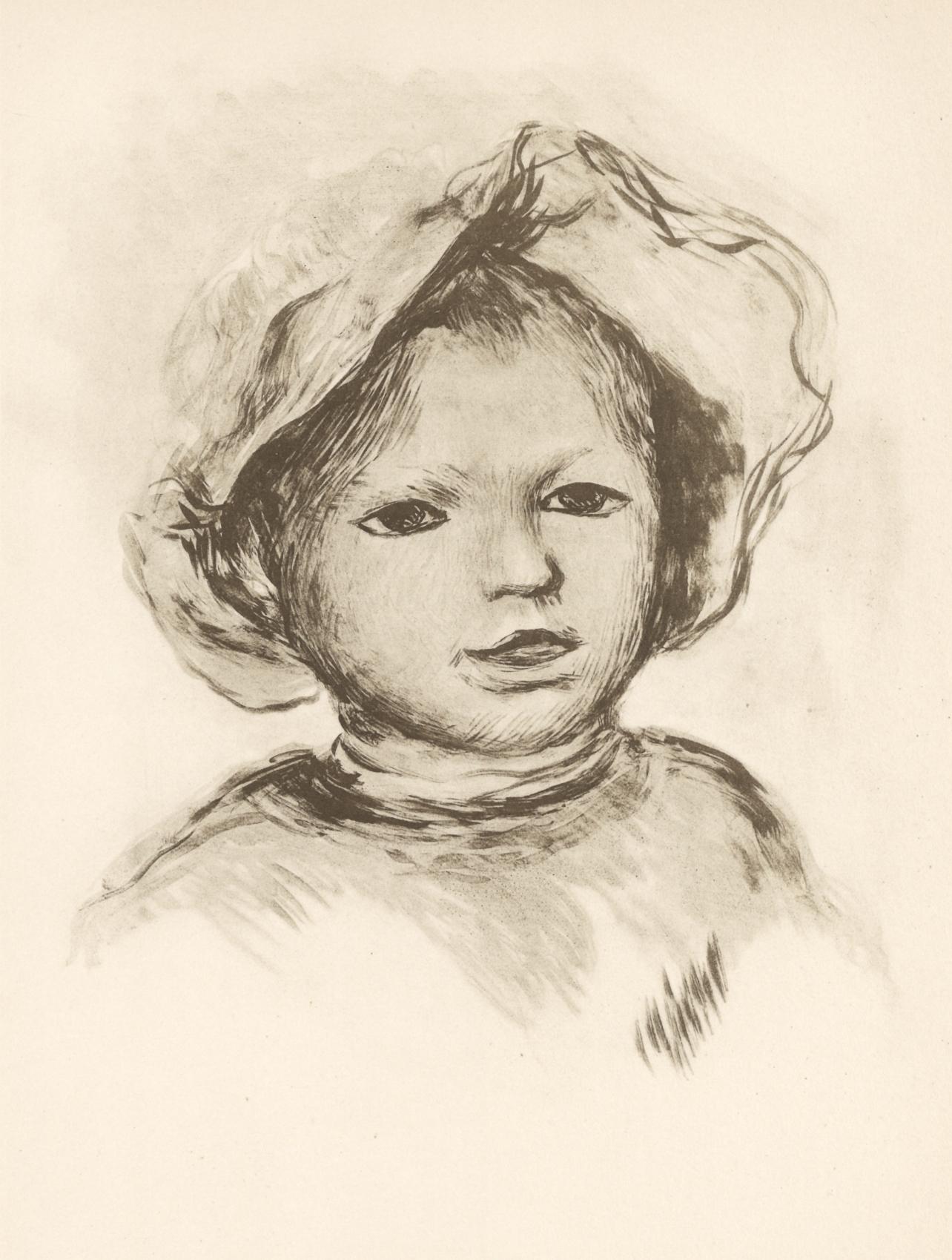 Landscape Print de Pierre-Auguste Renoir - Renoir, Pierre Renoir de cara, Las litografías de Renoir (después)
