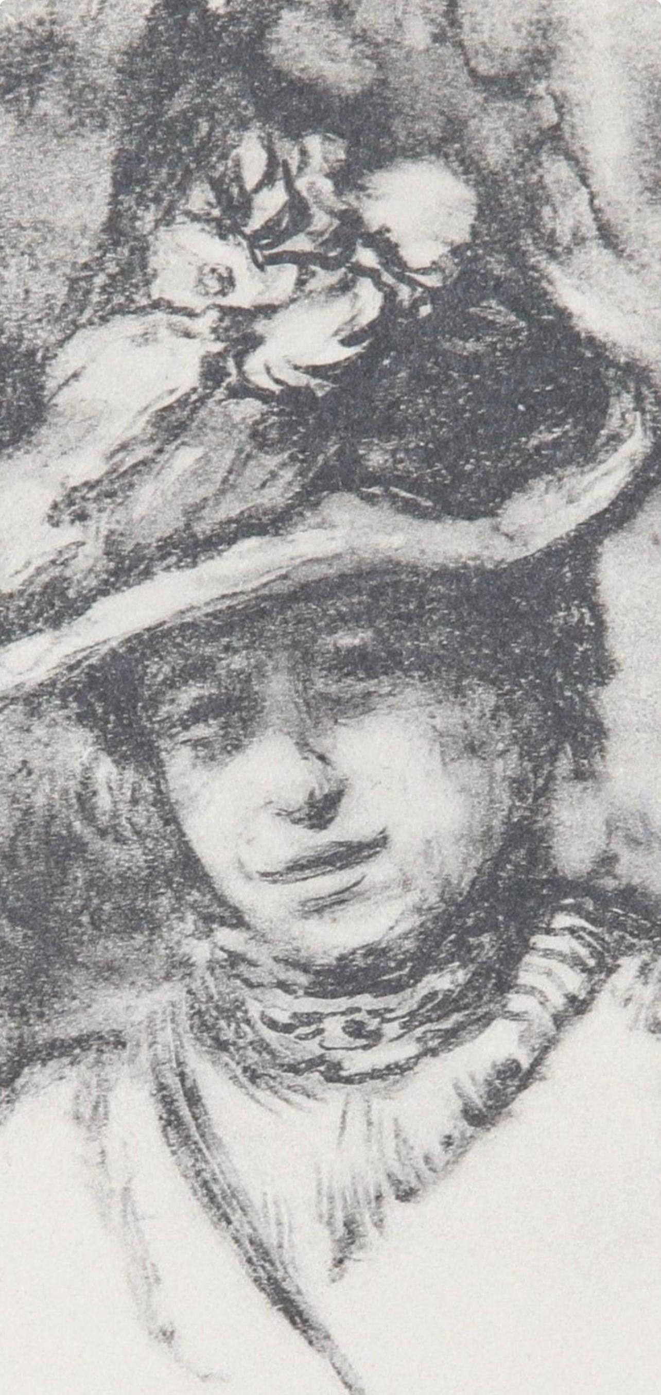 Renoir, Retrato de Jeanne Baudot, Les Lithographies de Renoir (después) - Print de Pierre-Auguste Renoir