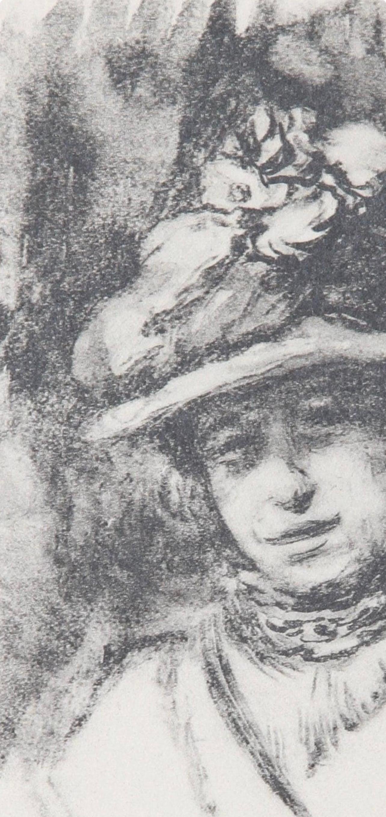 Renoir, Retrato de Jeanne Baudot, Les Lithographies de Renoir (después) - Print Impresionista de Pierre-Auguste Renoir
