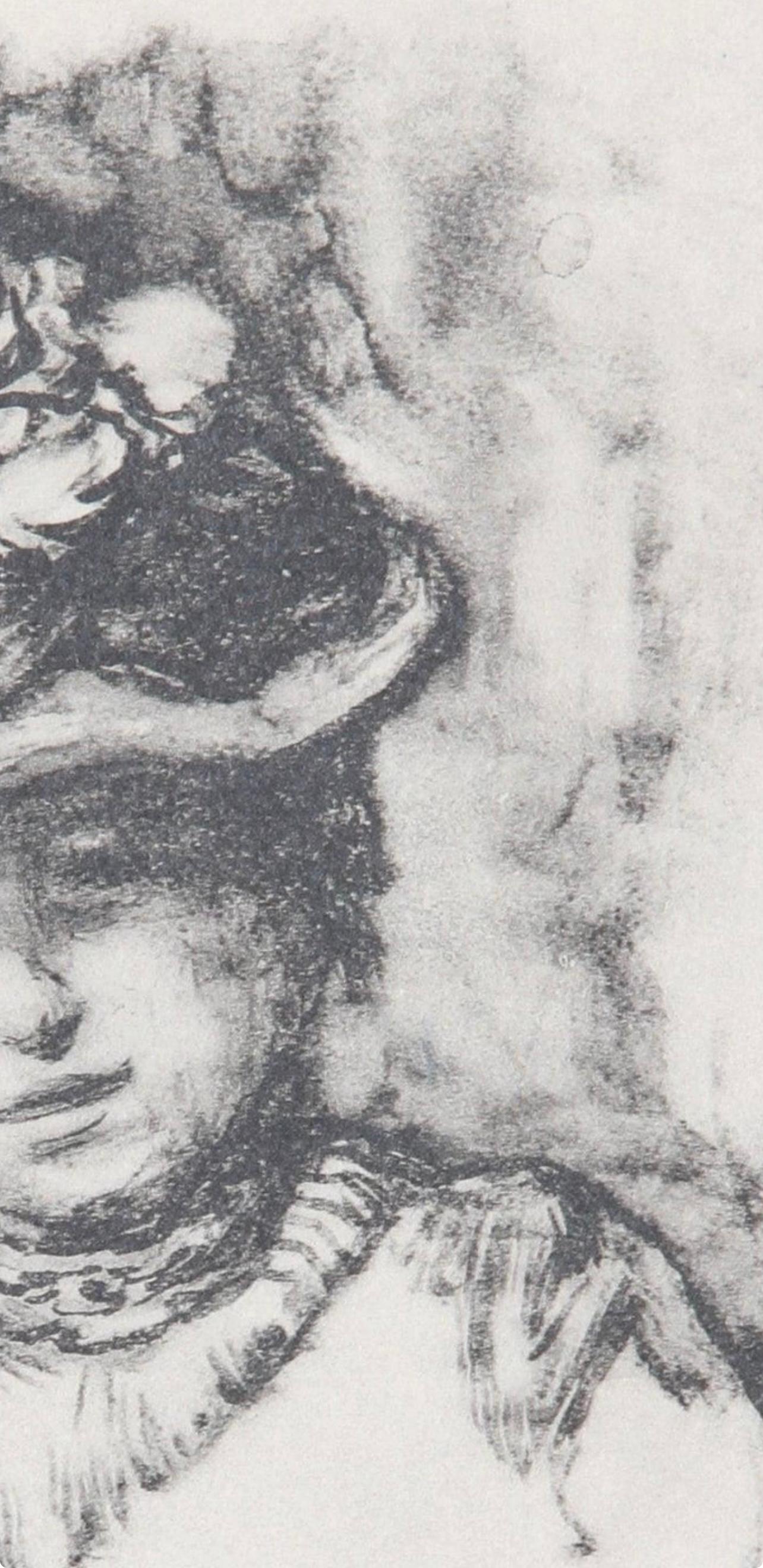 Renoir, Retrato de Jeanne Baudot, Les Lithographies de Renoir (después) - Landscape Print Gris de Pierre-Auguste Renoir