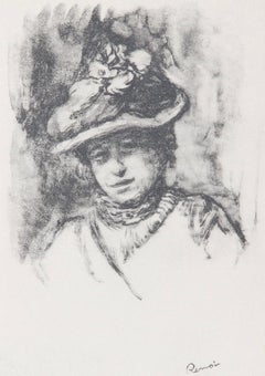 Vintage Renoir, Portrait de Jeanne Baudot, Les Lithographies de Renoir (after)