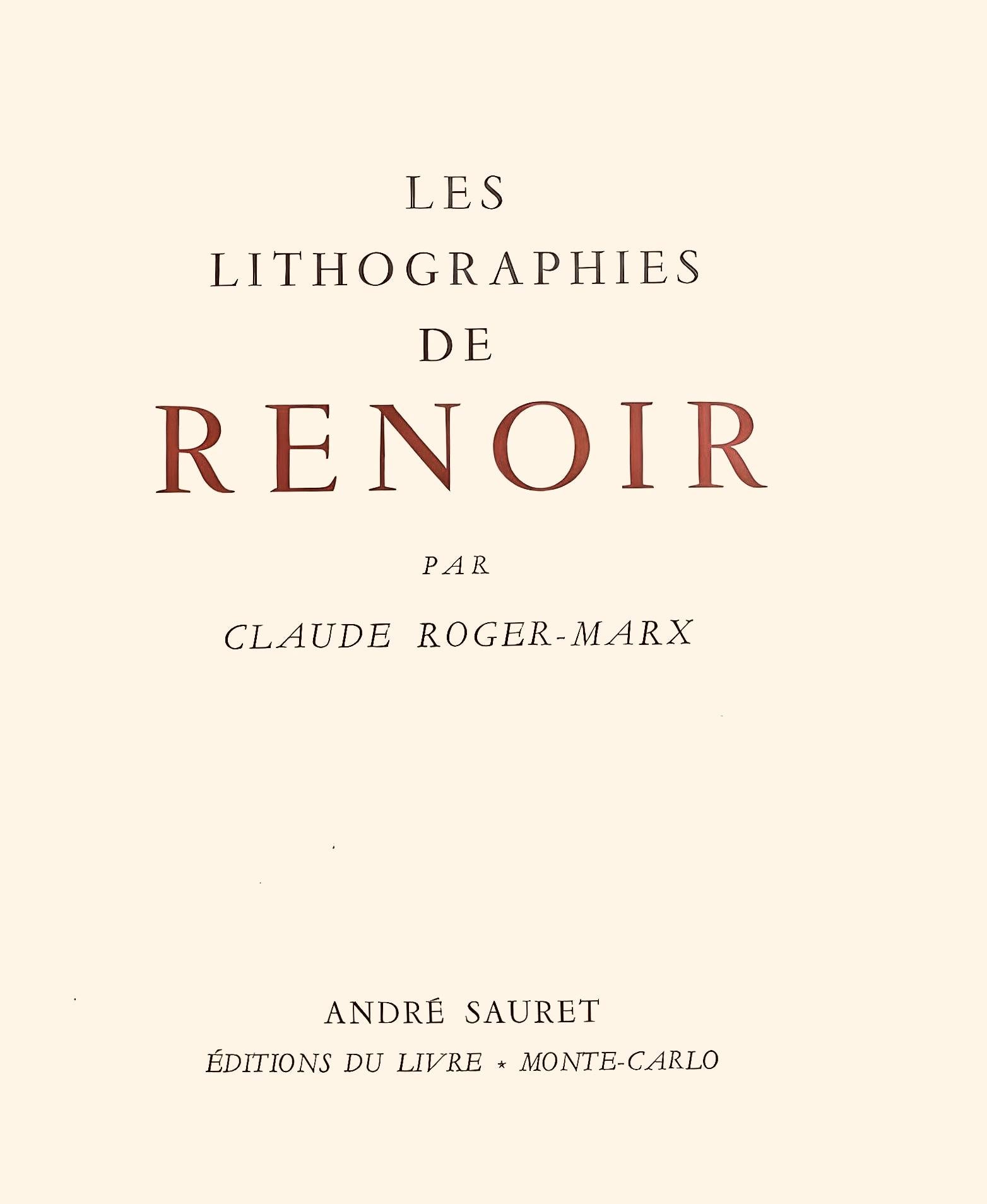 Renoir, Richard Wagner, Las litografías de Renoir (después de) en venta 1