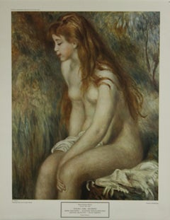 Young Girl Bathing-Poster. New York Graphic Society. Printed in Switzerland 