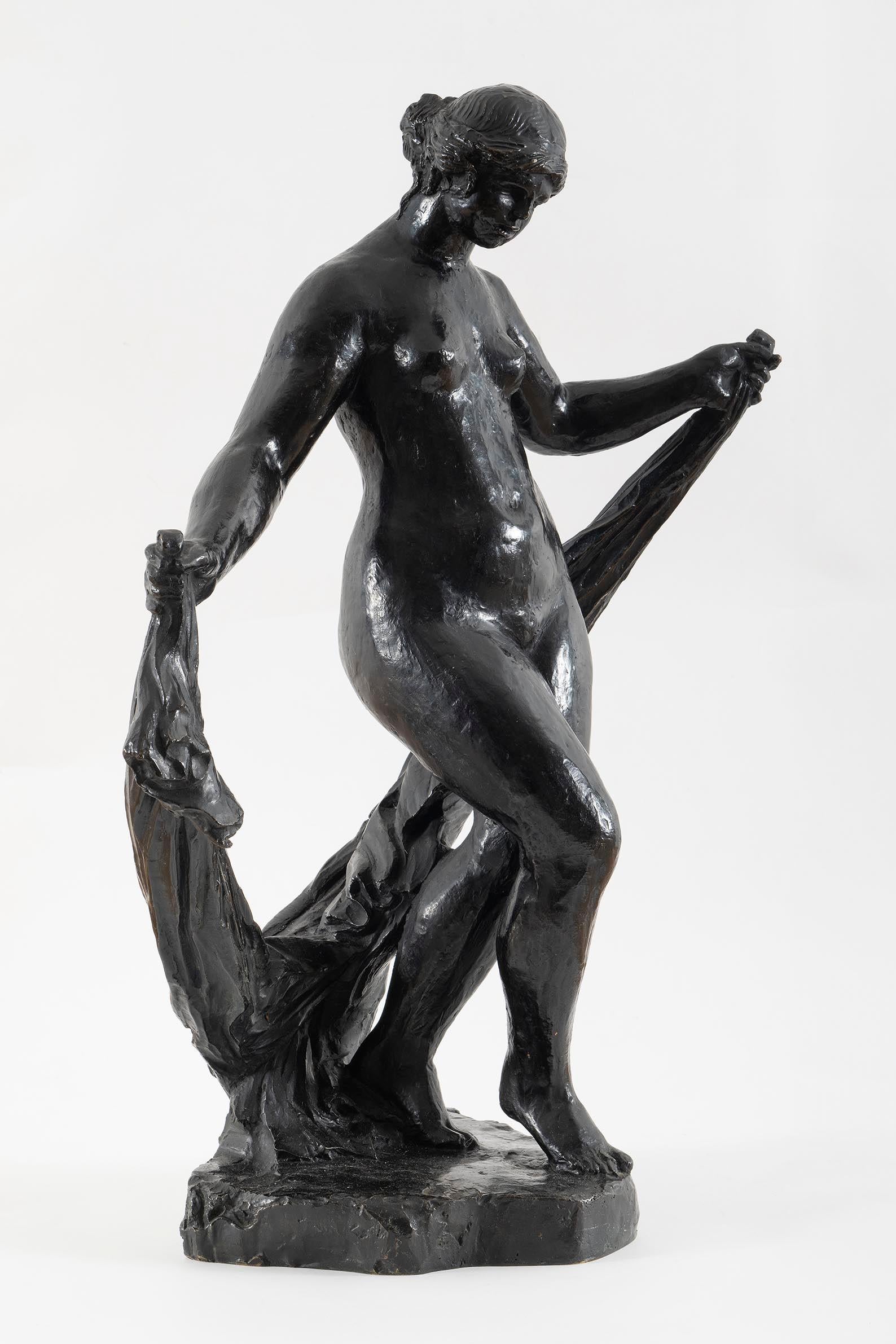 Danseuse au Voile, Renoir, Escultura, impresionismo, mujer desnuda, desnudo, bronce en venta 3