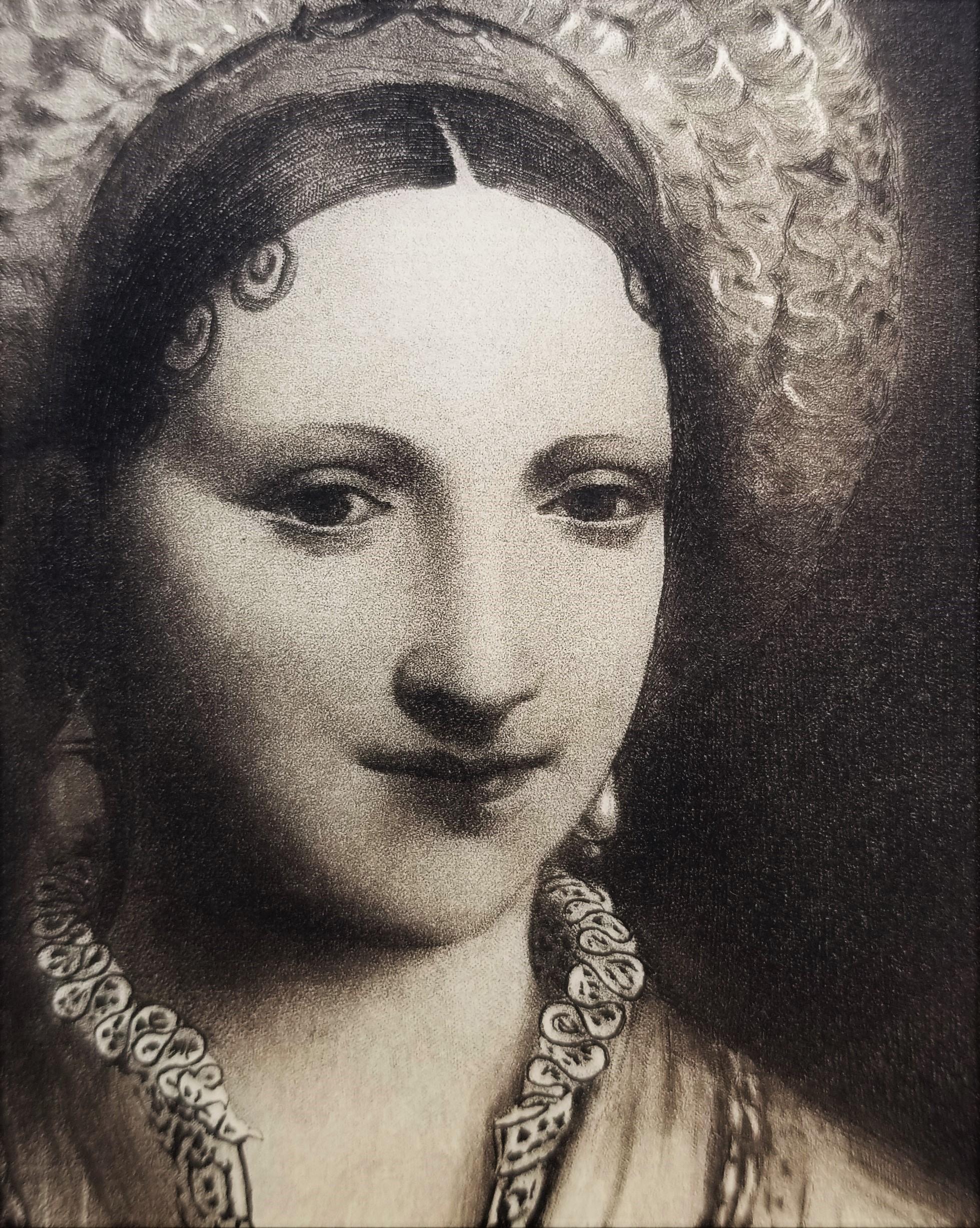 Portrait de Femme (Portrait of a Woman) /// Old Masters Italian Romantic Queen For Sale 1
