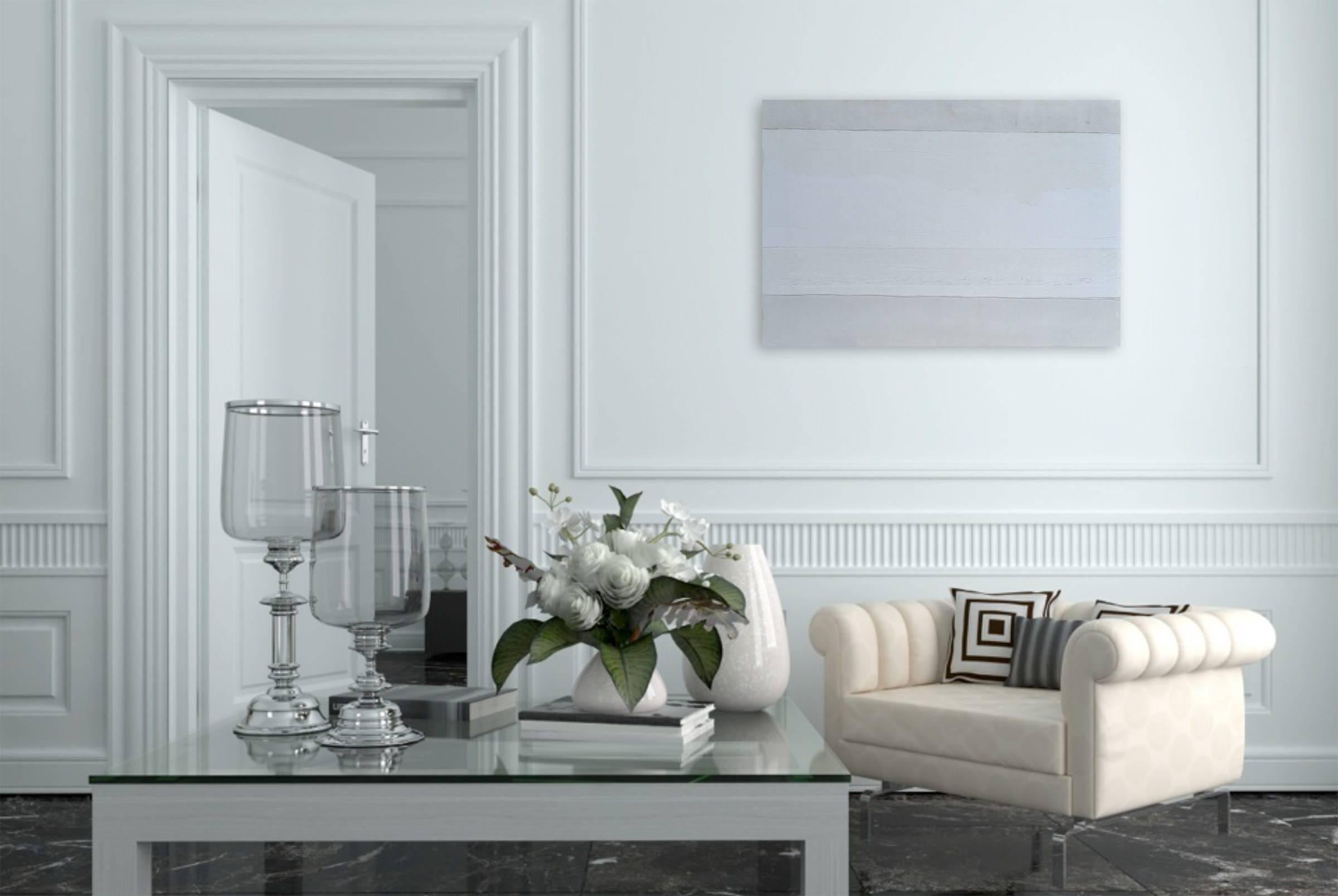 Wanawhite (Pittura astratta) - Painting di Pierre Auville