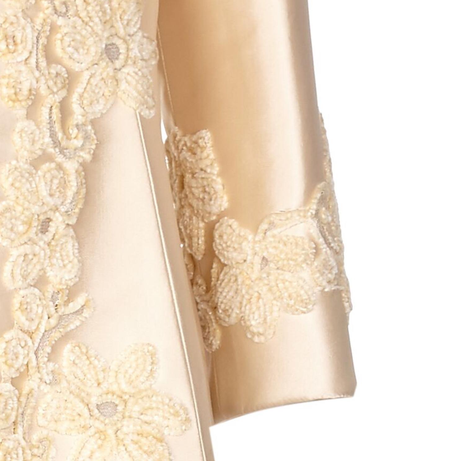 Pierre Balmain 1960s Haute Couture Ivory Silk Gazar Bridal Dress 1