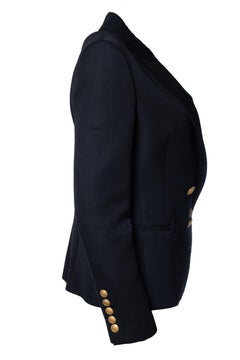 Pierre Balmain, black double breasted blazer