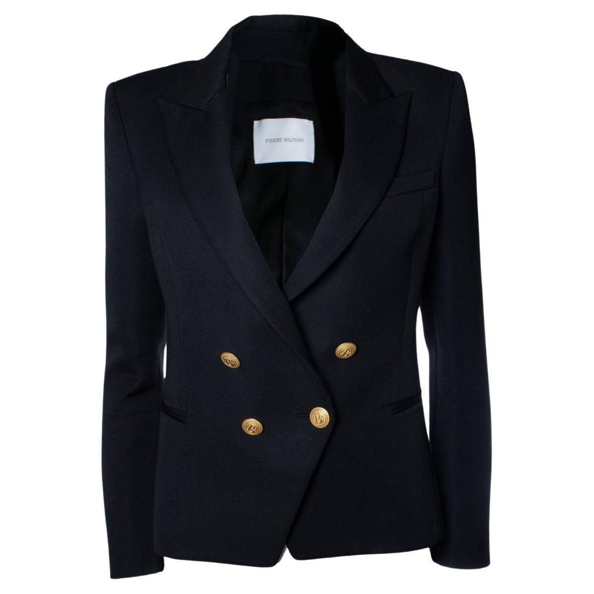 Pierre Balmain, black double breasted blazer