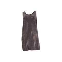 PIERRE BALMAIN black & silver STUDDED SLEEVELESS MINI Dress XS