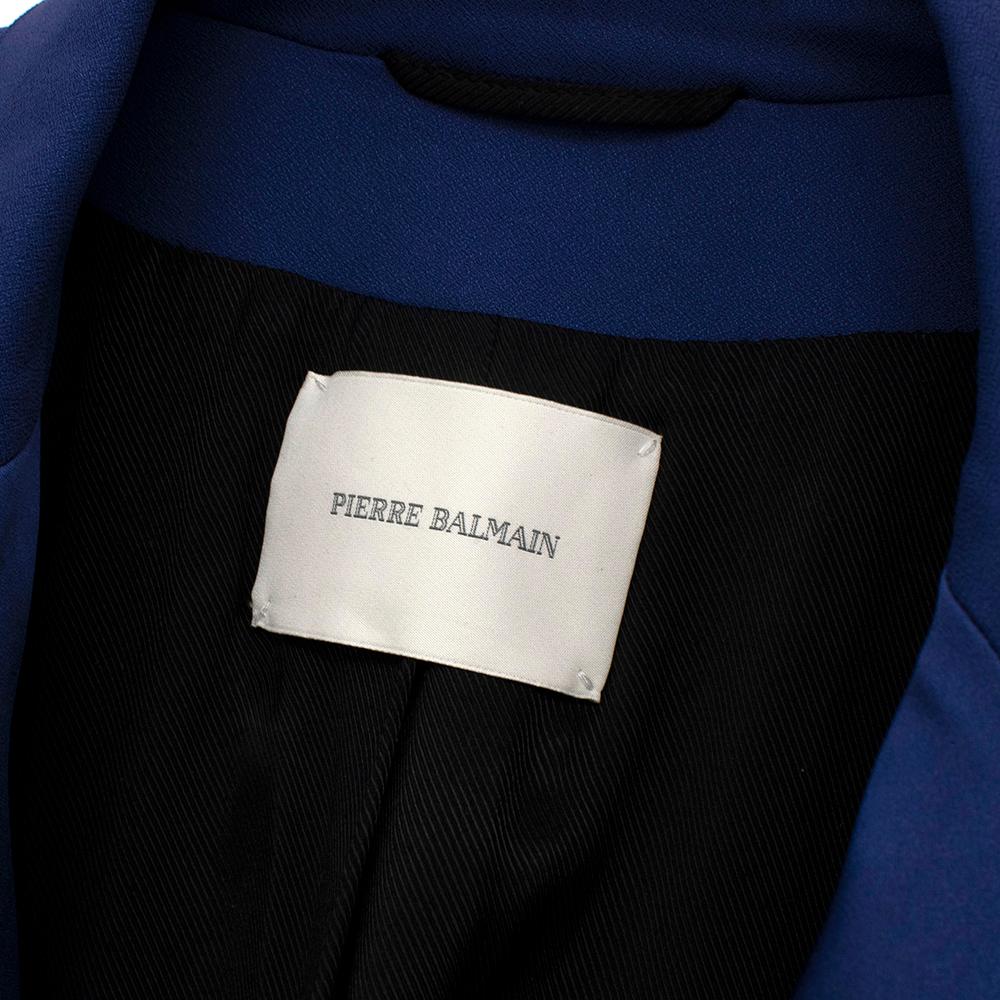 Pierre Balmain Blue Tuxedo Jacket - Size US 8 In Excellent Condition In London, GB