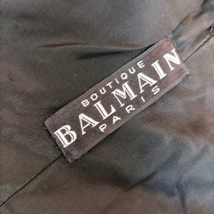 Pierre Balmain Boutique Balmain Paris black vintage 1950s evening dress