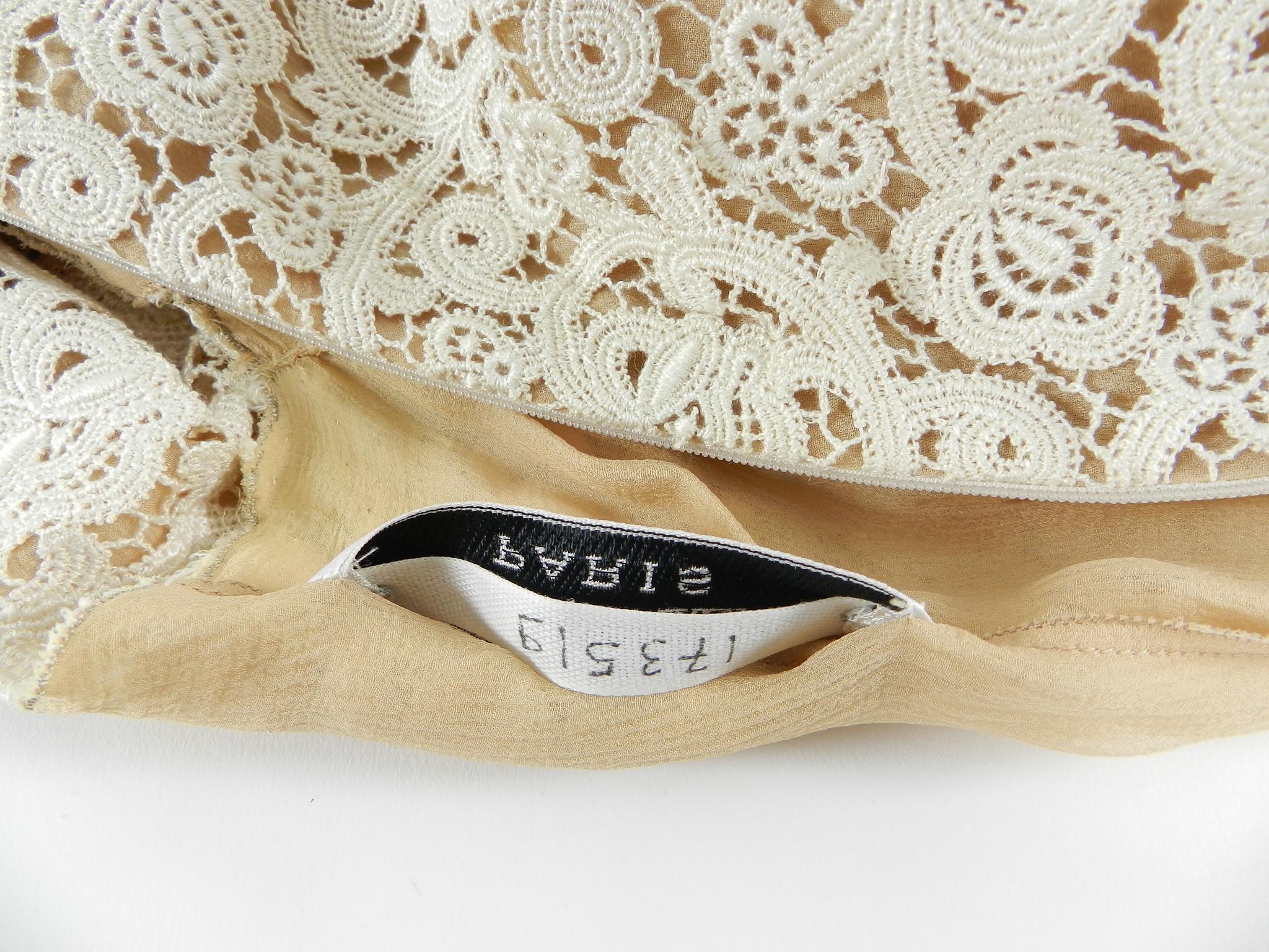 Pierre Balmain by Oscar de la Renta Haute Couture Ivory Lace Gown 5